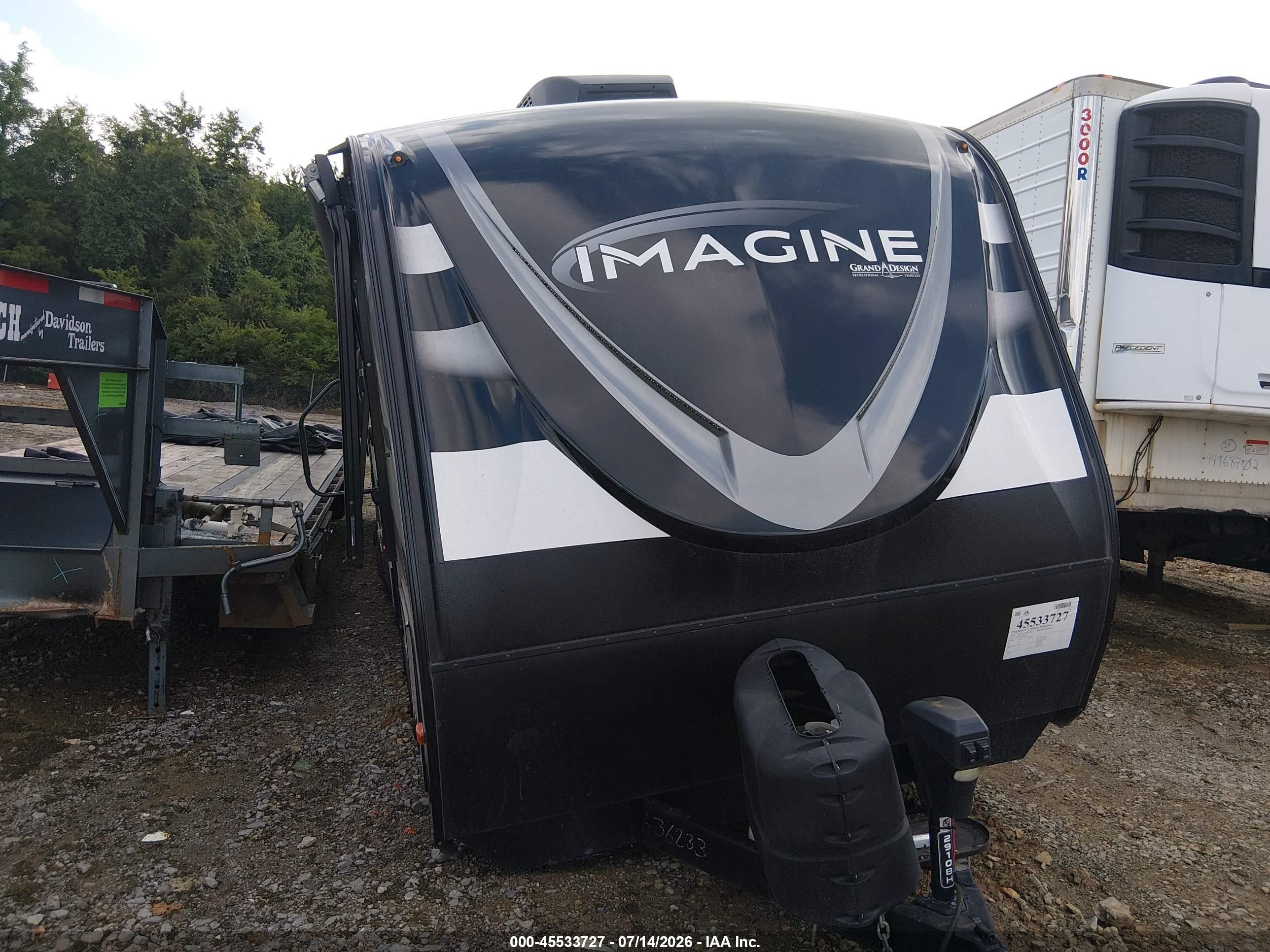 2022 Grand Design Recreational VIN 573TE3420N6636233 IAAI salvage auction — Side, Clear (Tennessee), sold $3,250 on 2026-09-28 (photo 7)