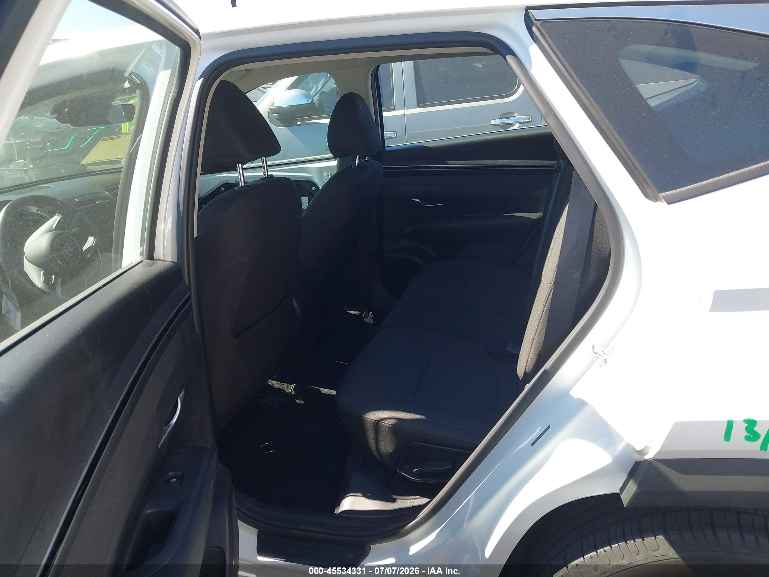 2022 Hyundai Tucson VIN 5NMJA3AE5NH002850 IAAI salvage auction — Front End, Salvage Certificate (California), sold $4,100 on 2026-07-12 (photo 8)