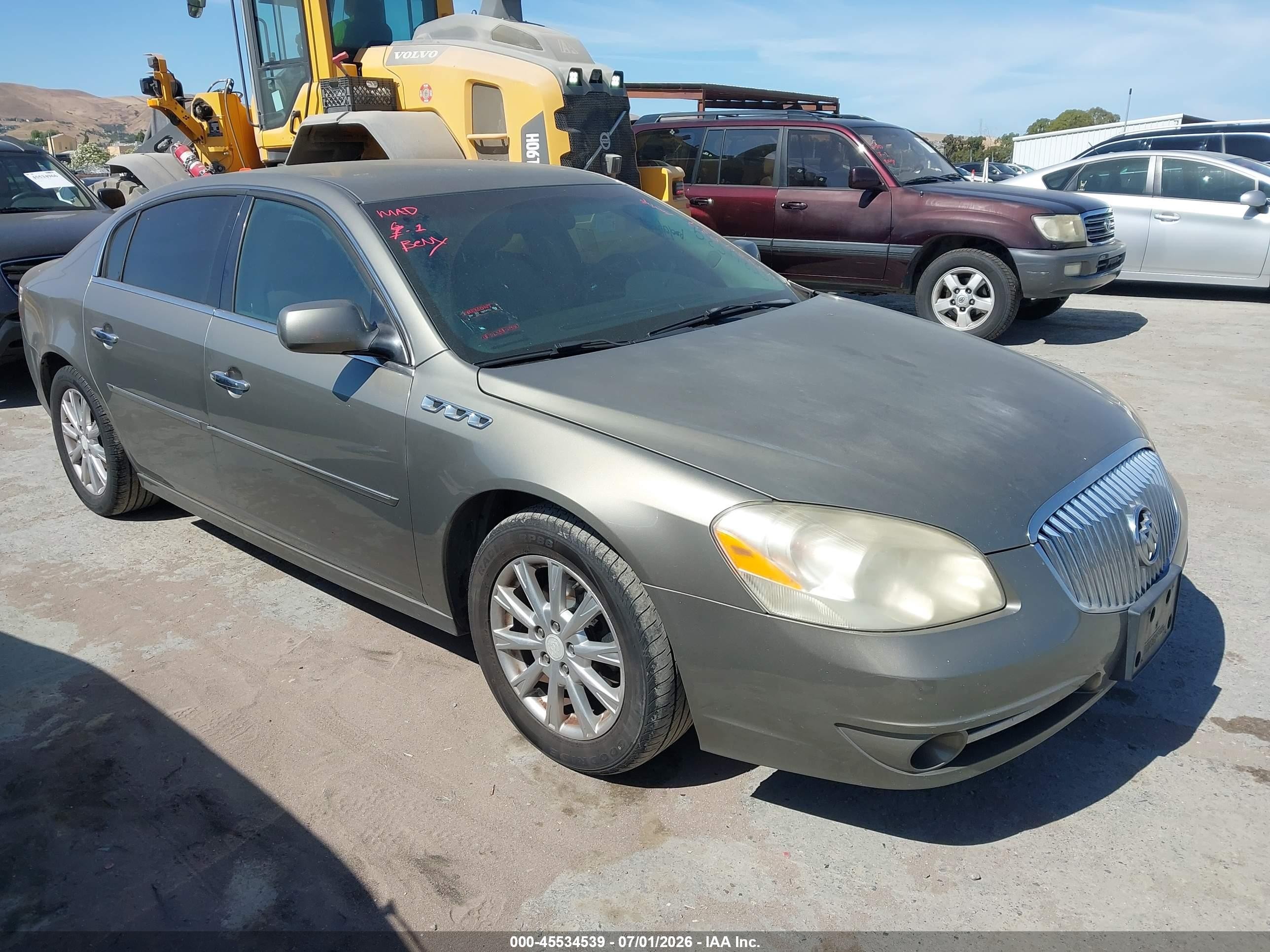 2010 Buick Lucerne VIN 1G4HC5E10AU133100 IAAI salvage auction — Normal Wear, Clear - Dealer Only (California), sold $325 on 2026-07-09 (photo 1)