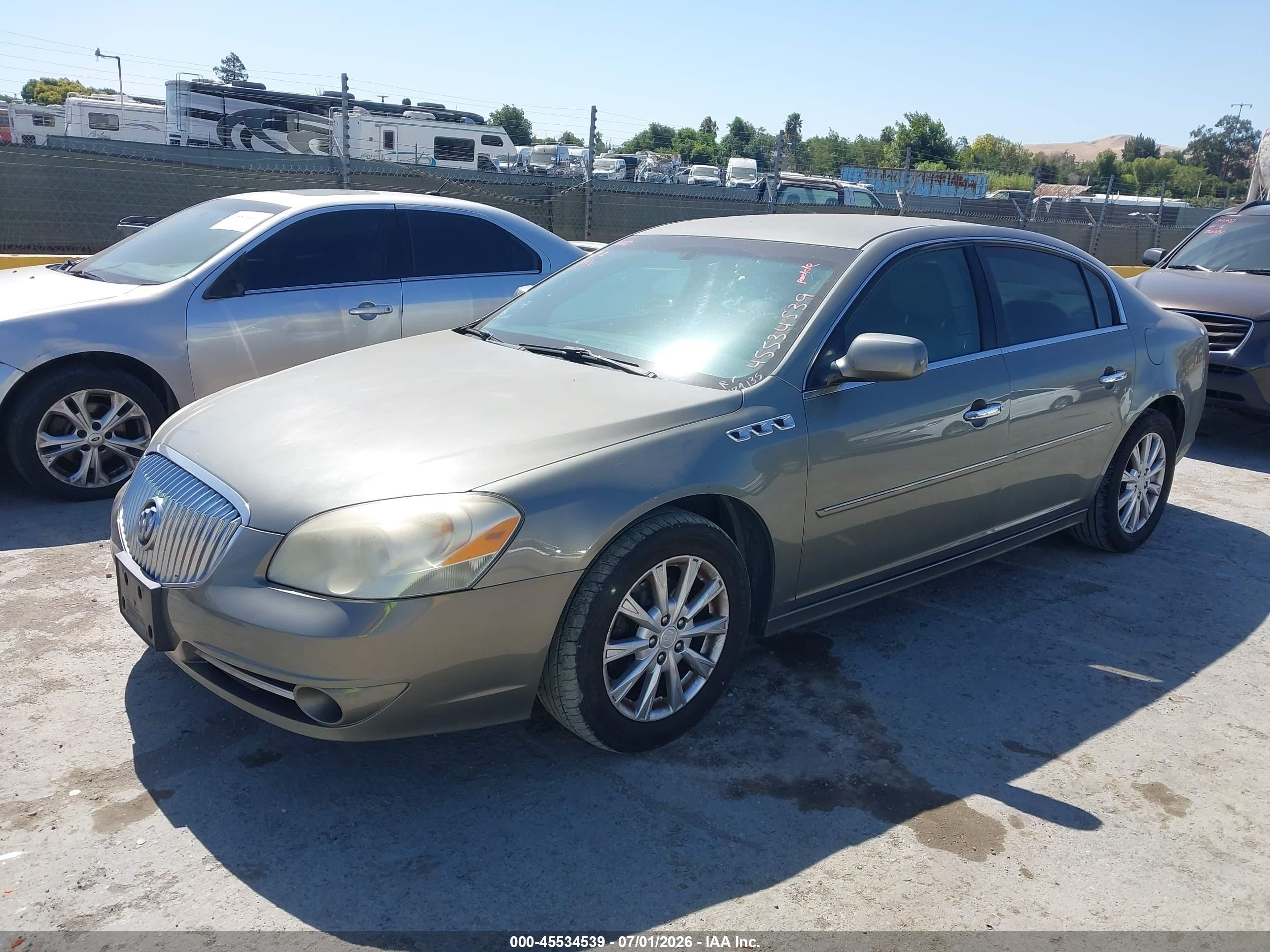 2010 Buick Lucerne VIN 1G4HC5E10AU133100 IAAI salvage auction — Normal Wear, Clear - Dealer Only (California), sold $325 on 2026-07-09 (photo 2)
