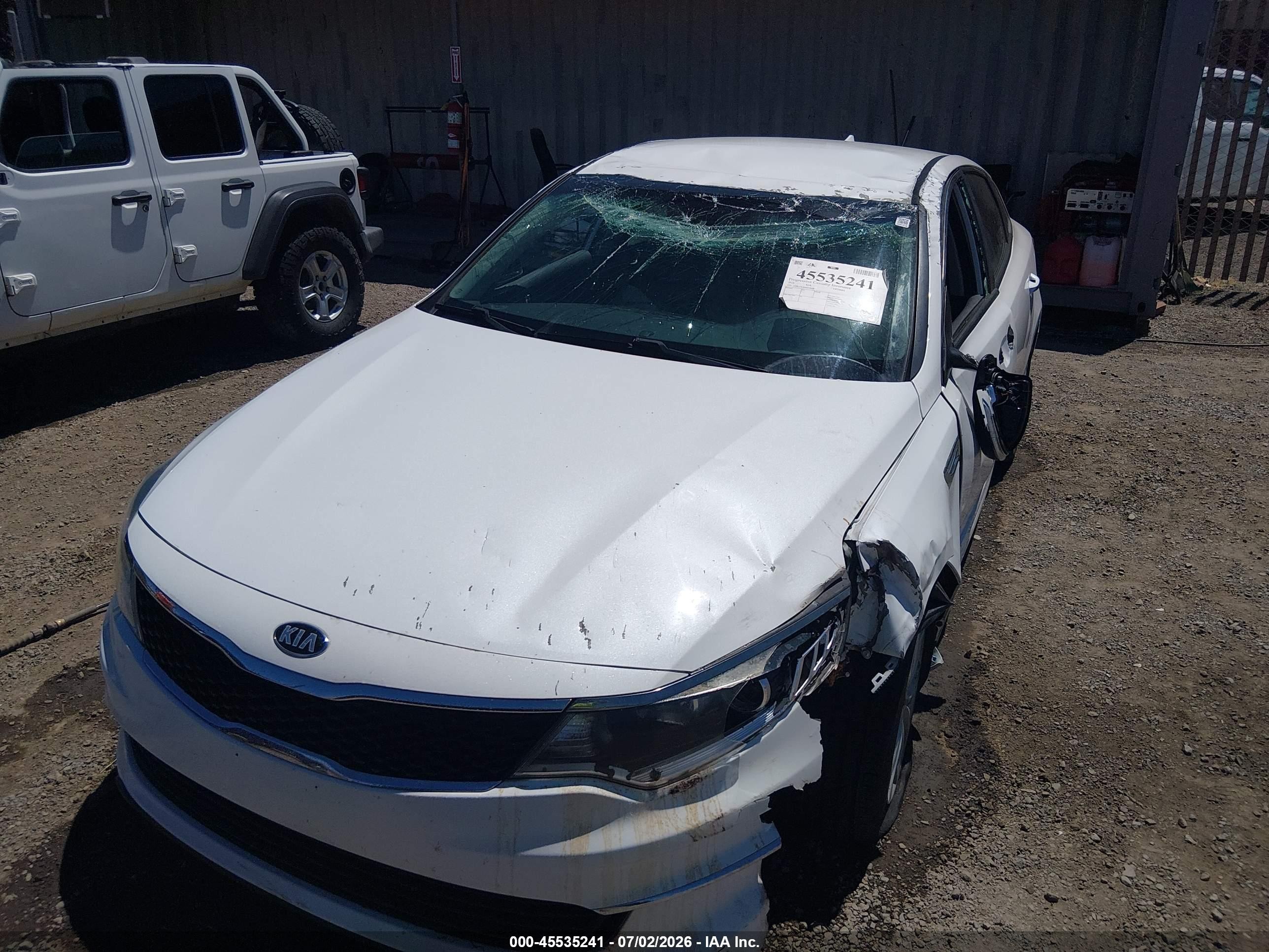 2018 Kia Optima VIN 5XXGT4L36JG258588 IAAI salvage auction — Theft, Salvage (California), sold $125 on 2026-09-04 (photo 6)