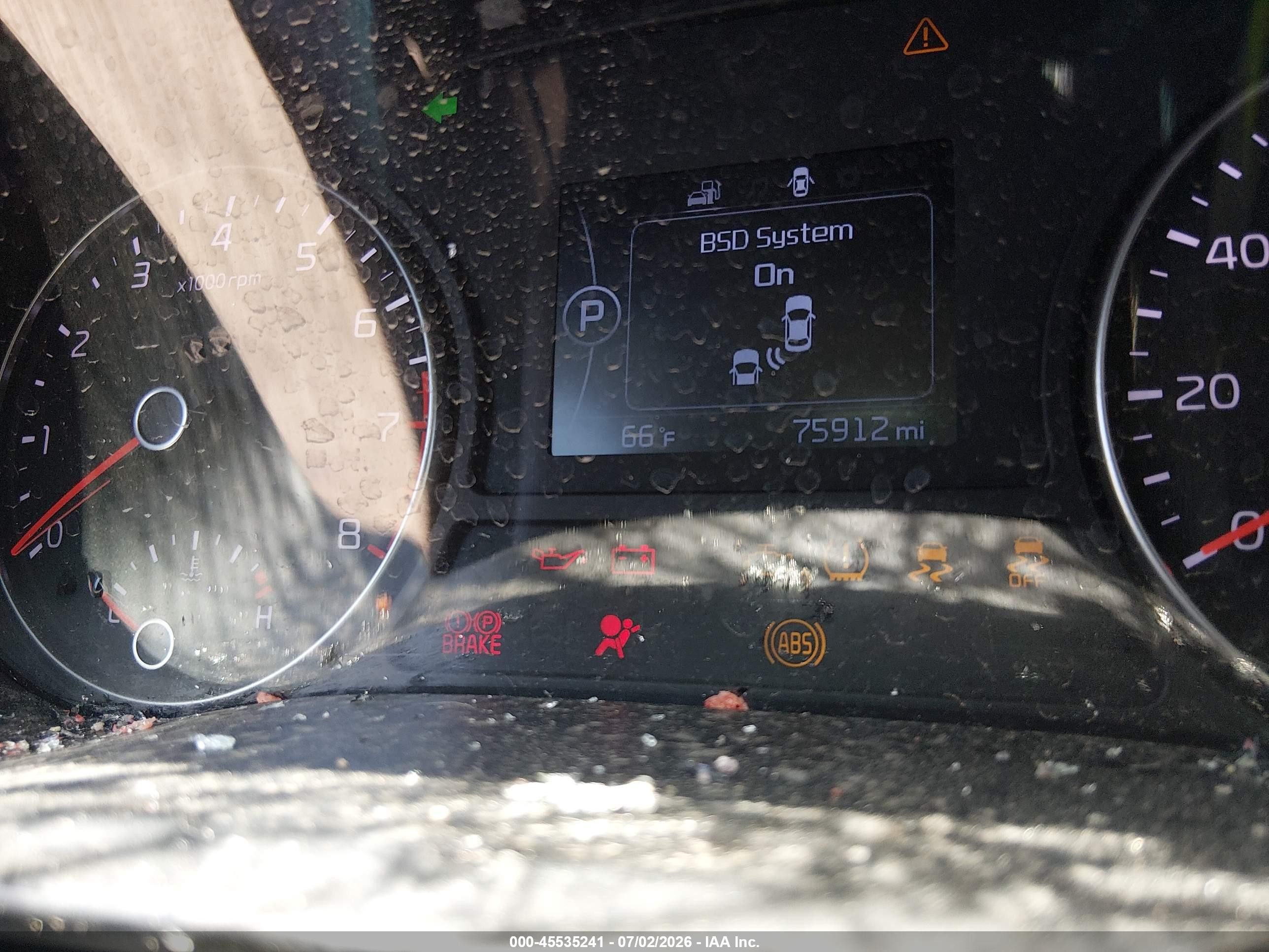 2018 Kia Optima VIN 5XXGT4L36JG258588 IAAI salvage auction — Theft, Salvage (California), sold $125 on 2026-09-04 (photo 7)