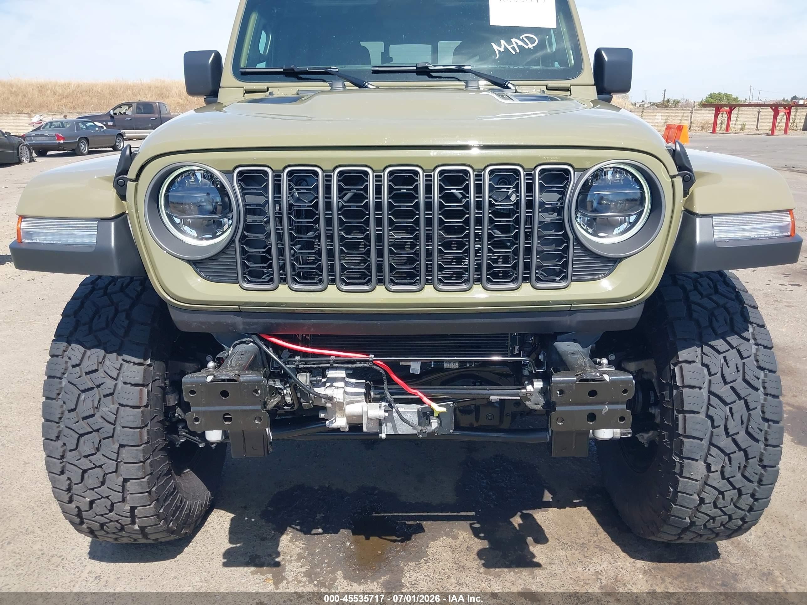 2026 Jeep Gladiator VIN 1C6RJTBG3TL157581 IAAI salvage auction — Front End, Salvage (California), sold $38,500 on 2026-09-11 (photo 6)