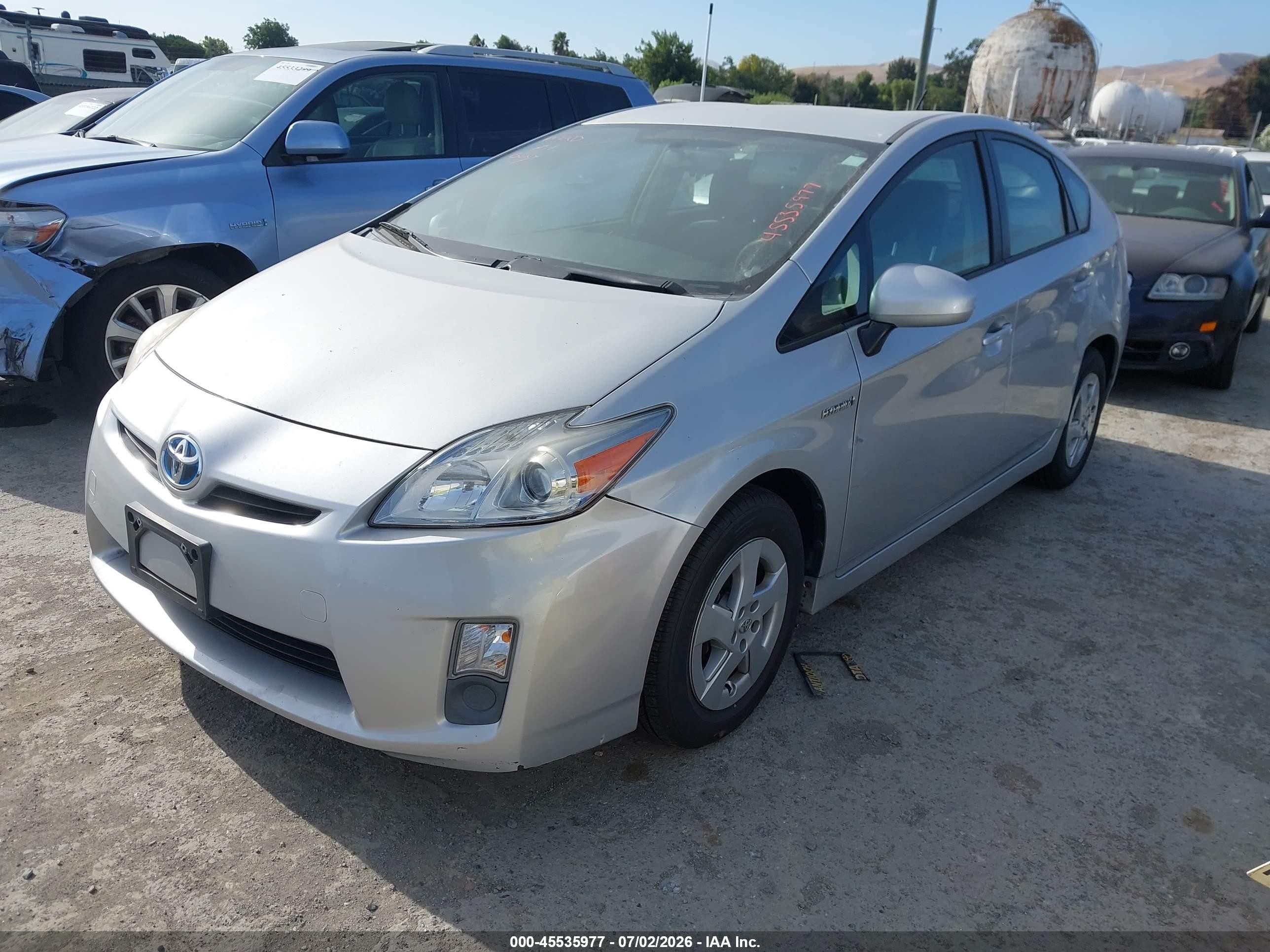 2010 Toyota Prius VIN JTDKN3DU4A5113687 IAAI salvage auction — Normal Wear, Clear - Dealer Only (California), sold $2,450 on 2026-07-09 (photo 2)