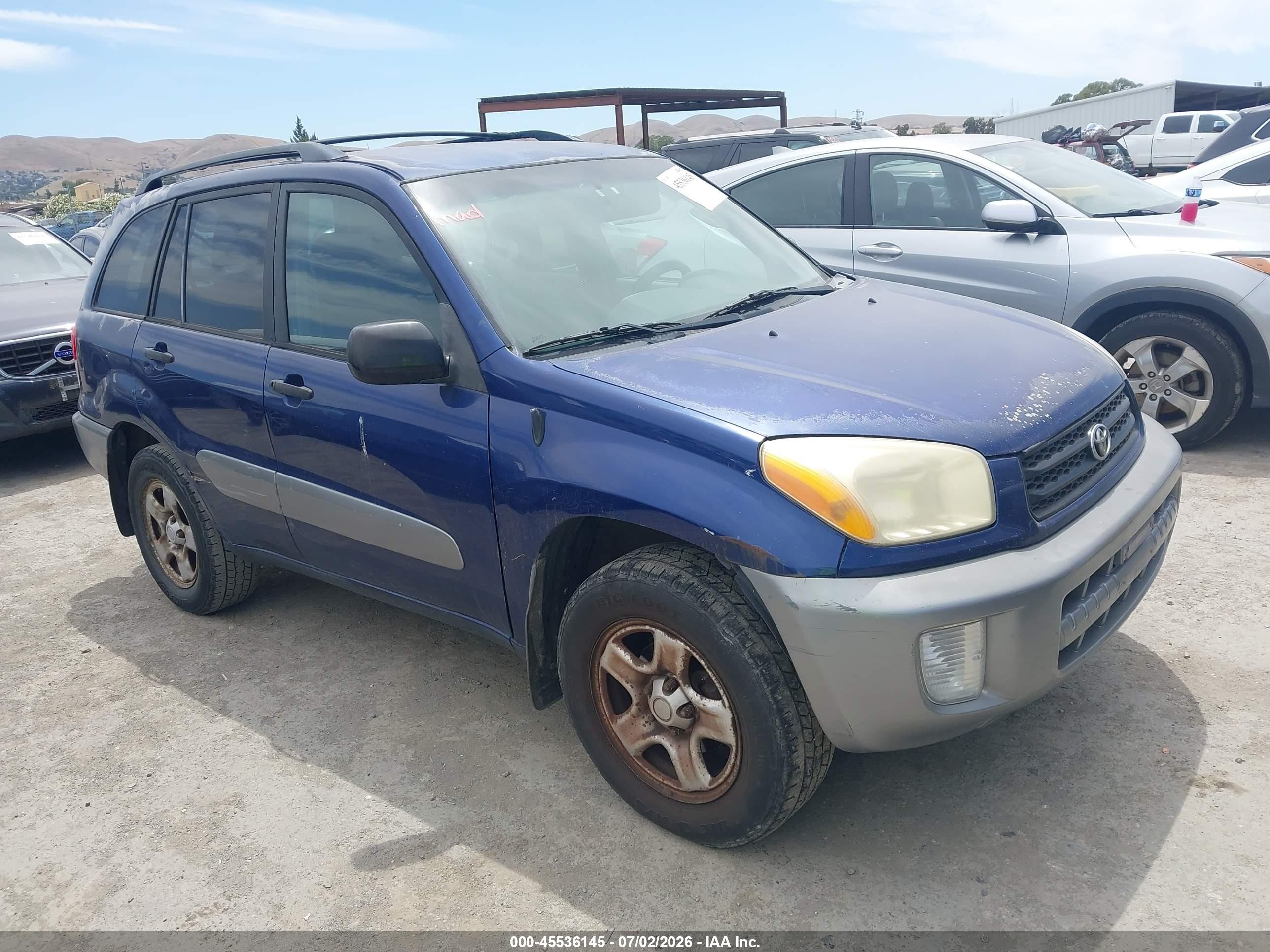 2003 Toyota RAV4 VIN JTEHH20V030212061 IAAI salvage auction — Normal Wear, Clear - Dealer Only (California), sold $825 on 2026-07-09 (photo 1)