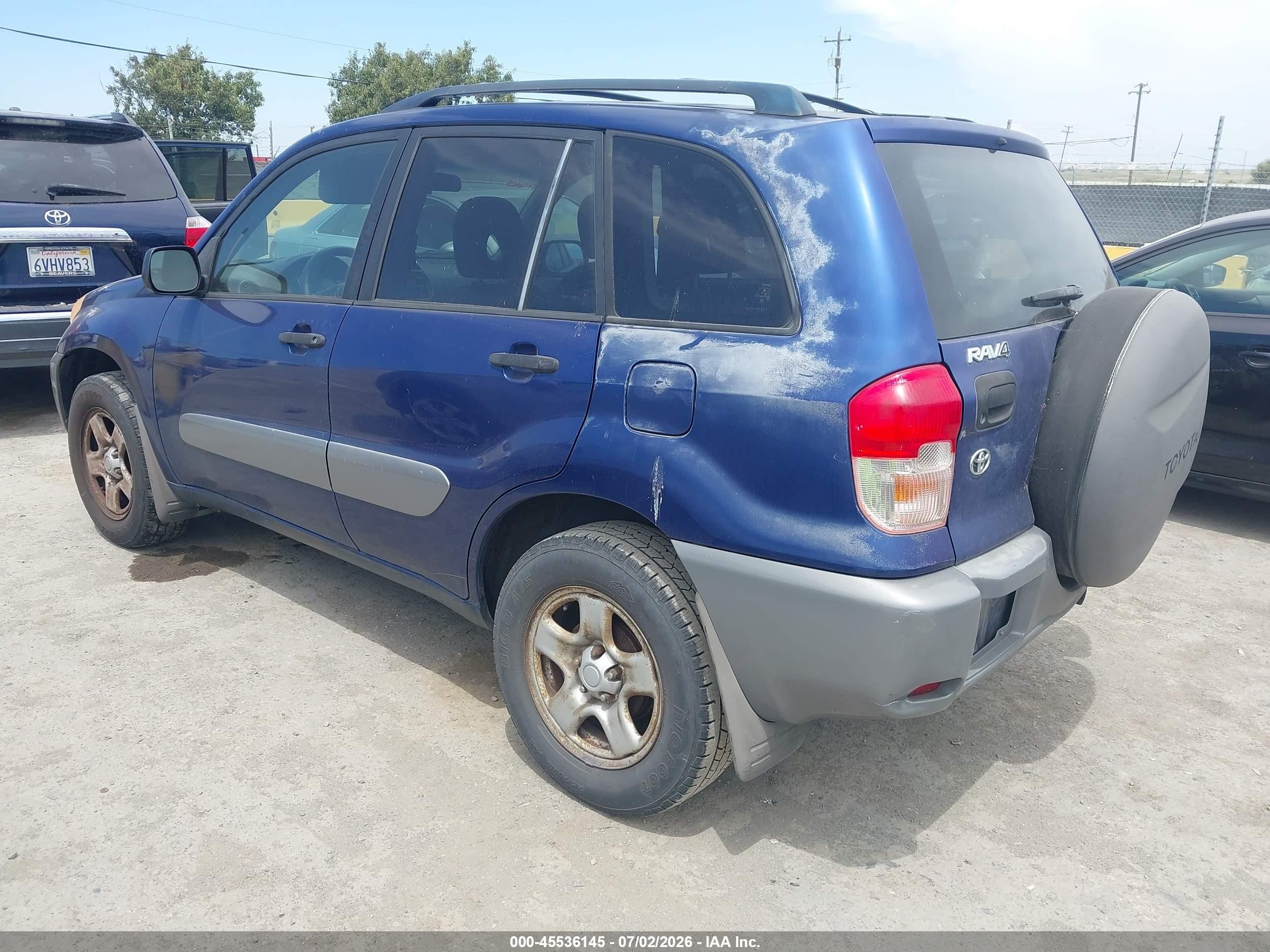2003 Toyota RAV4 VIN JTEHH20V030212061 IAAI salvage auction — Normal Wear, Clear - Dealer Only (California), sold $825 on 2026-07-09 (photo 3)