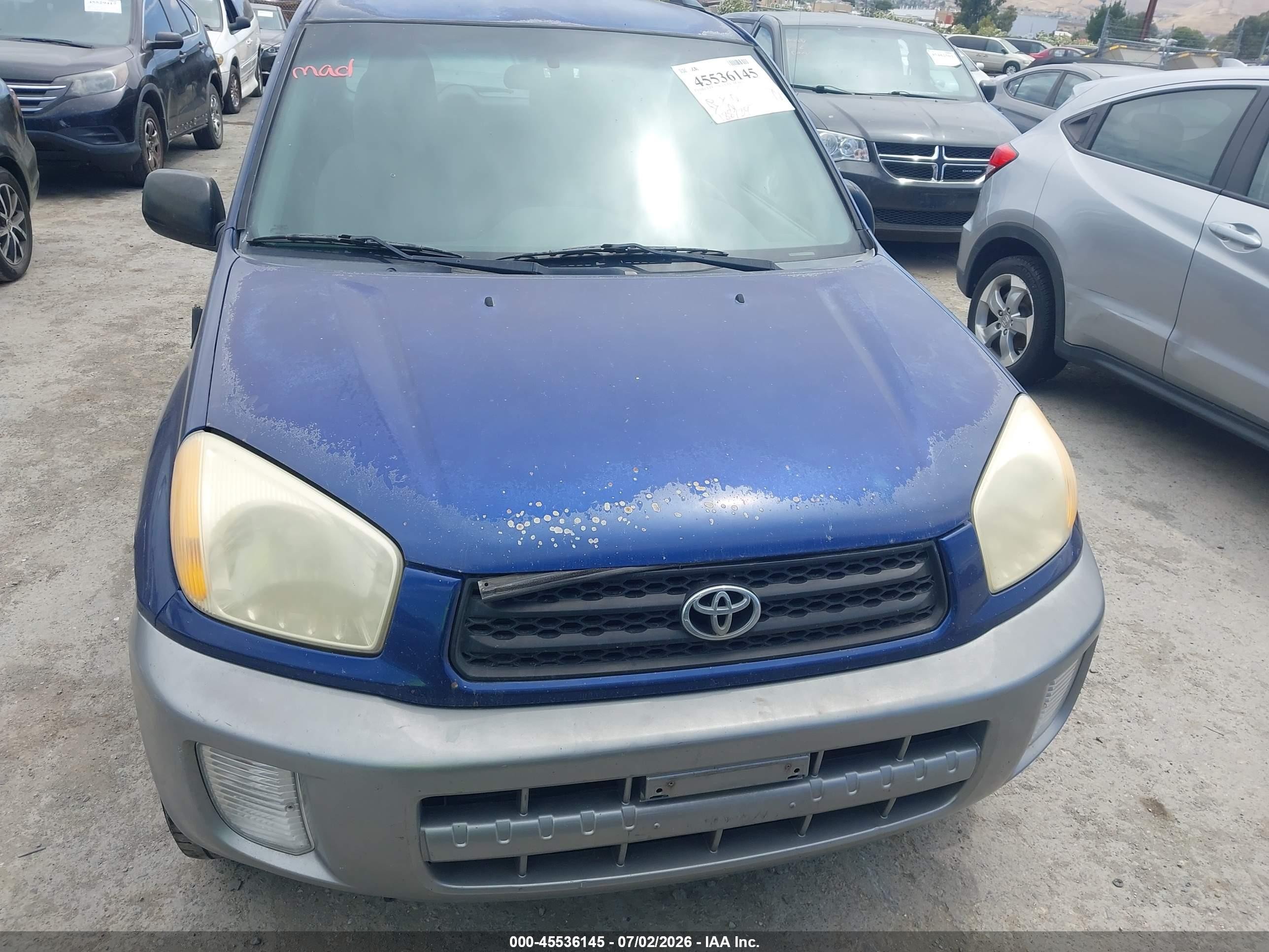 2003 Toyota RAV4 VIN JTEHH20V030212061 IAAI salvage auction — Normal Wear, Clear - Dealer Only (California), sold $825 on 2026-07-09 (photo 6)