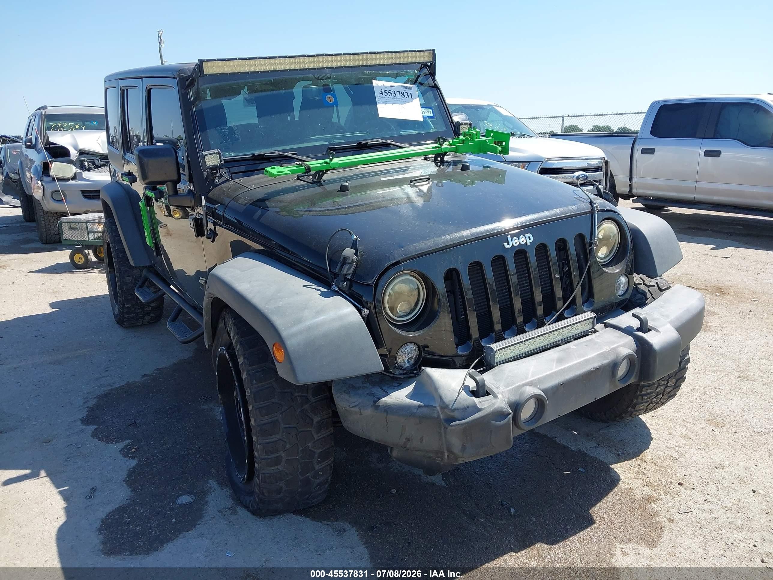 2017 Jeep Wrangler / VIN 1C4BJWDG5HL622653 IAAI salvage auction — Unknown, Original (Texas), sold $6,800 on 2026-09-11 (photo 1)