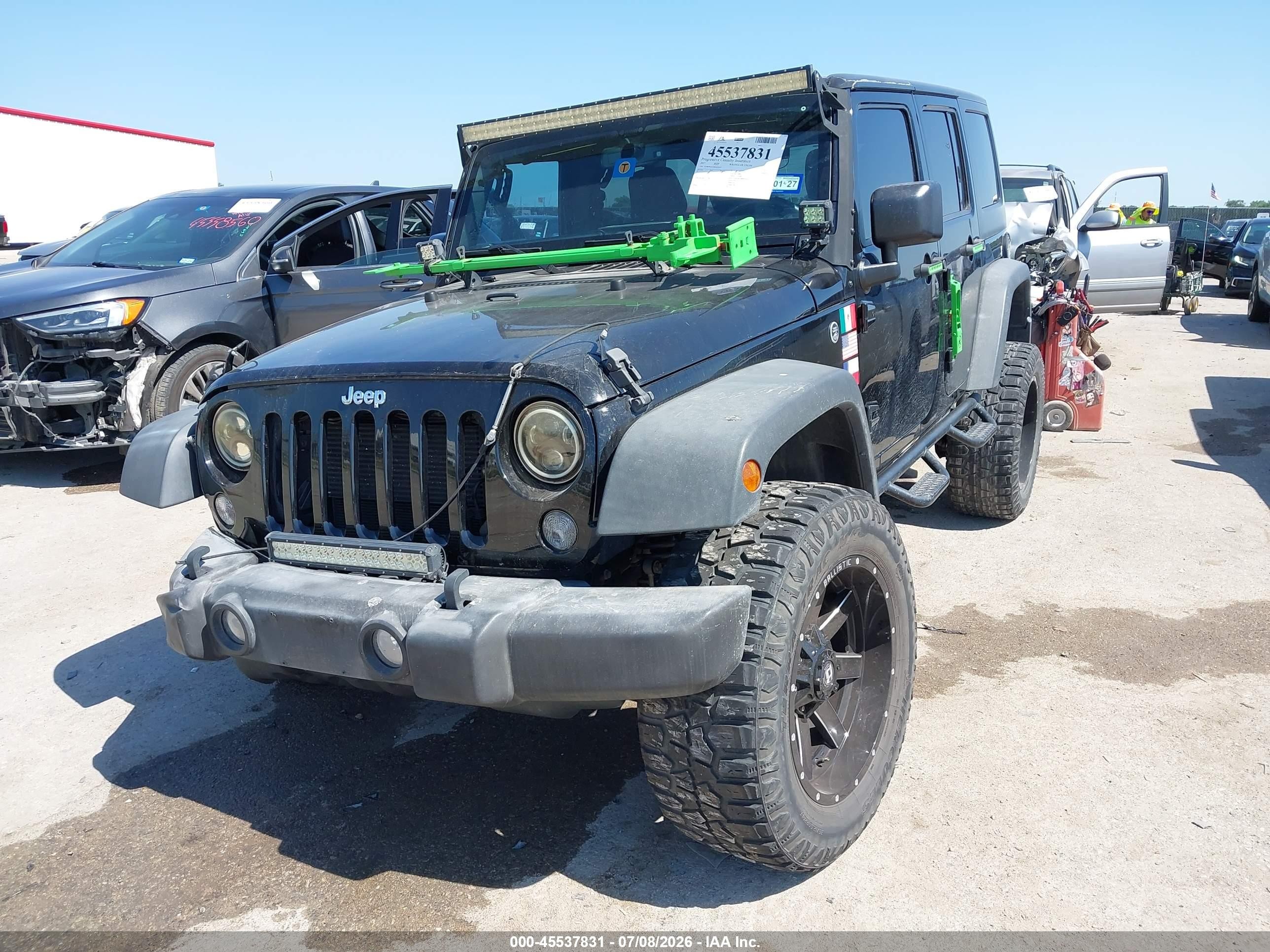 2017 Jeep Wrangler / VIN 1C4BJWDG5HL622653 IAAI salvage auction — Unknown, Original (Texas), sold $6,800 on 2026-09-11 (photo 2)