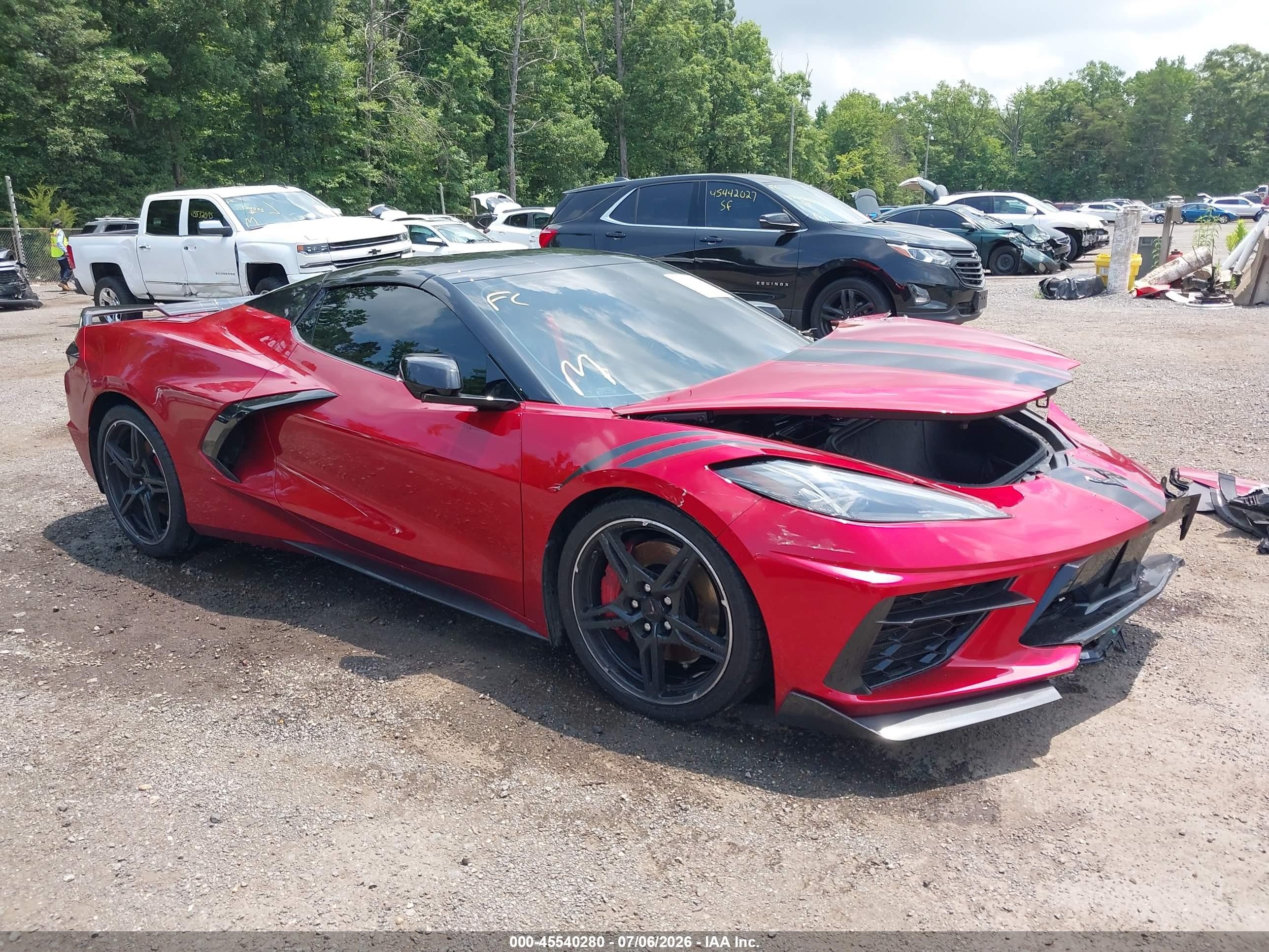 2022 Chevrolet Corvette Stingray VIN 1G1YC3D40N5119565 — IAAI salvage auction photo