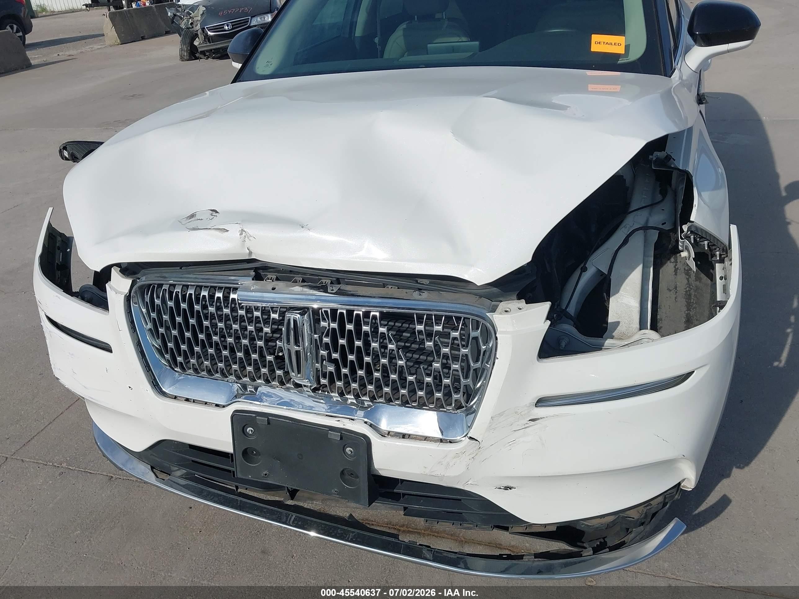 2022 Lincoln Corsair VIN 5LMCJ1C97NUL05658 IAAI salvage auction — Front End, Original (Texas), sold $3,875 on 2026-09-09 (photo 6)