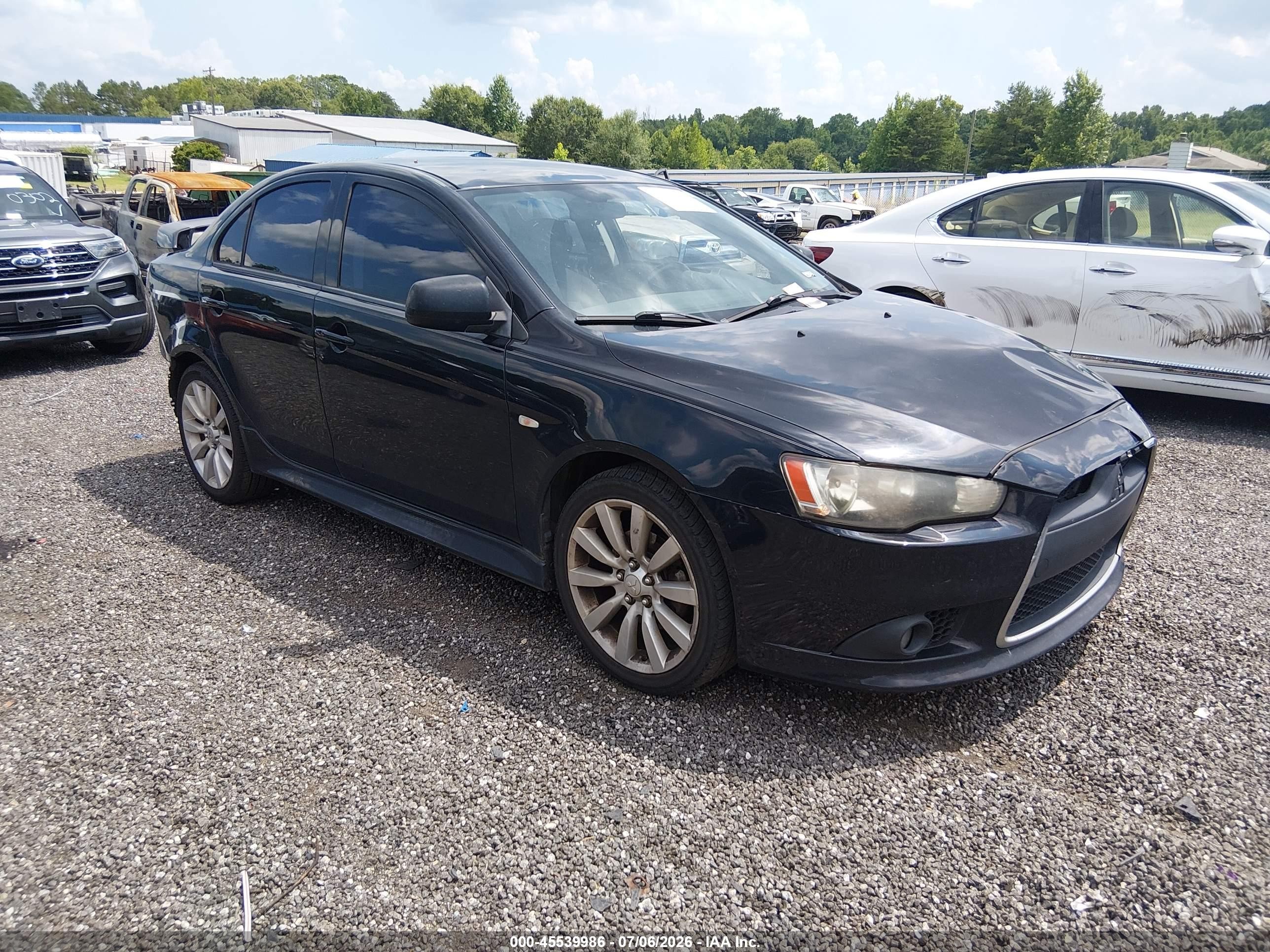 2012 Mitsubishi Lancer VIN JA32U8FW9CU015650 IAAI salvage auction — Front & Rear, Salvage (South Carolina), sold $800 on 2026-09-19 (photo 1)
