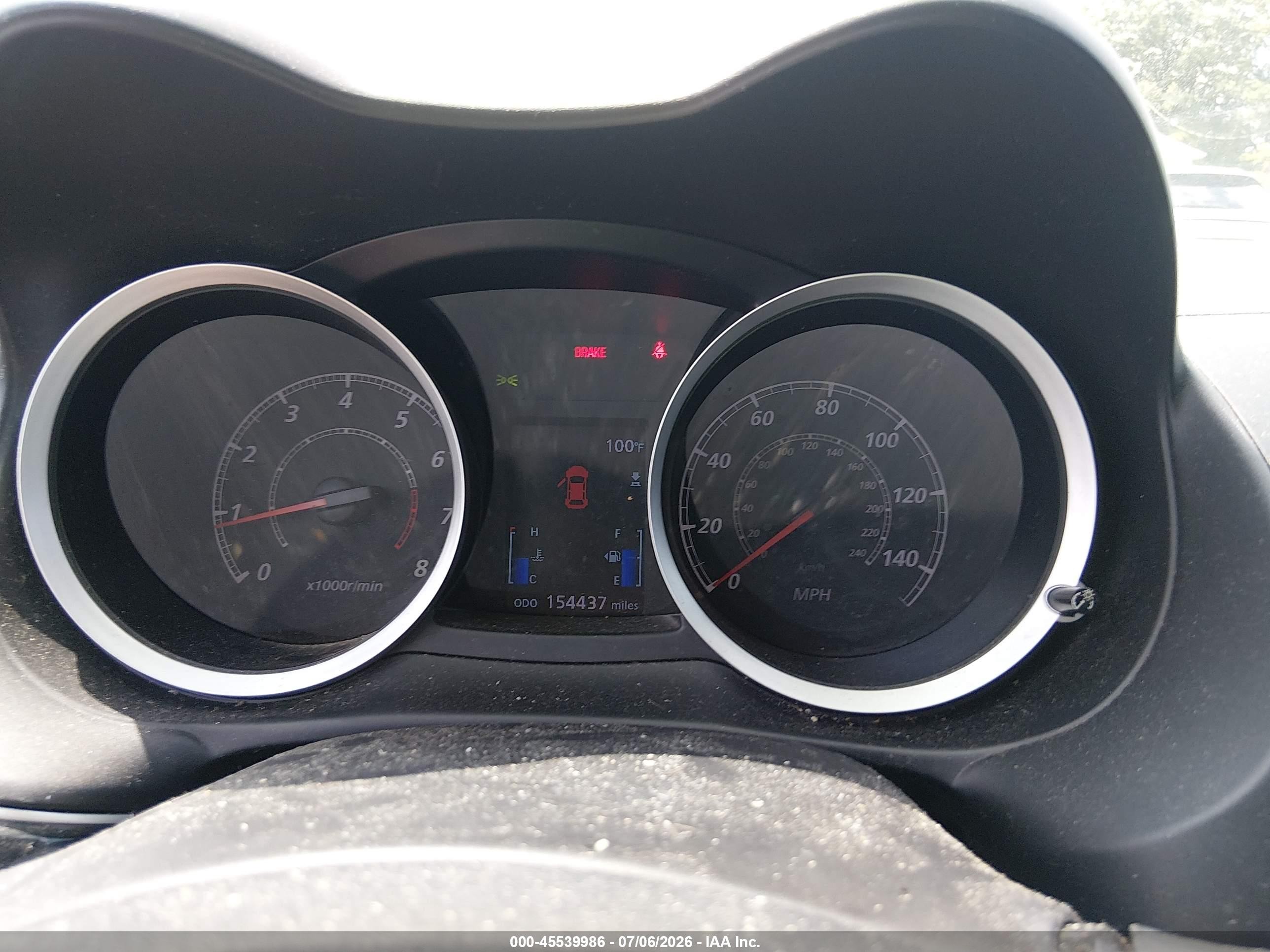 2012 Mitsubishi Lancer VIN JA32U8FW9CU015650 IAAI salvage auction — Front & Rear, Salvage (South Carolina), sold $800 on 2026-09-19 (photo 7)