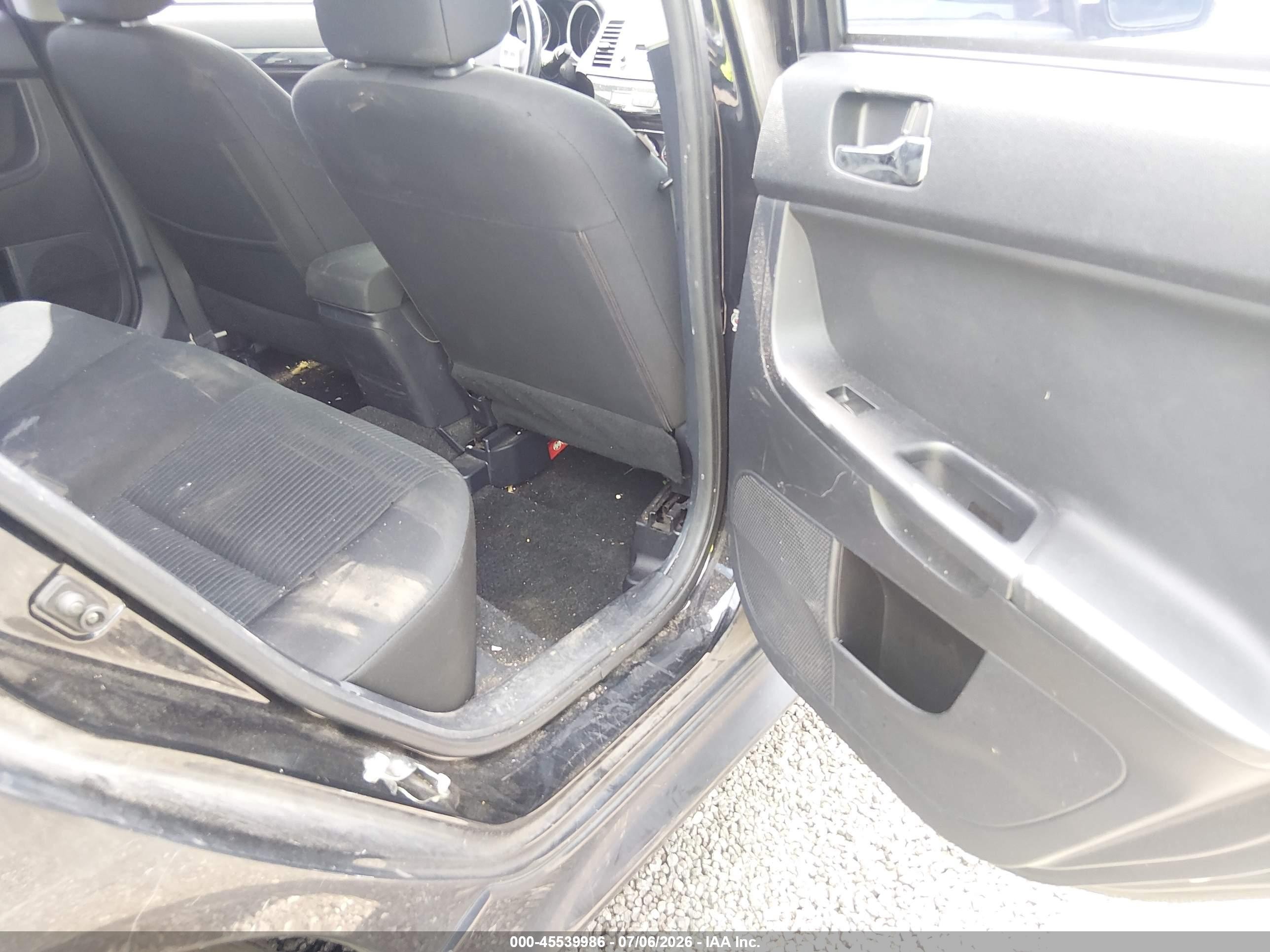 2012 Mitsubishi Lancer VIN JA32U8FW9CU015650 IAAI salvage auction — Front & Rear, Salvage (South Carolina), sold $800 on 2026-09-19 (photo 8)