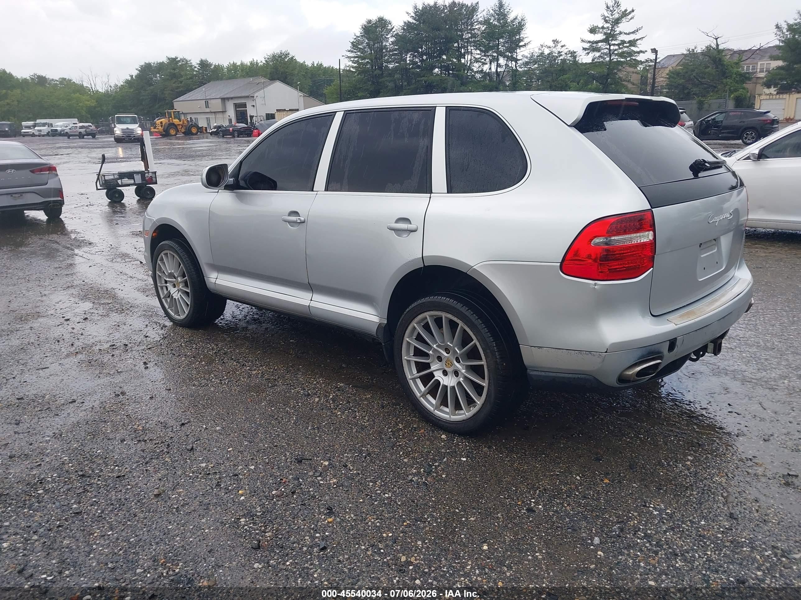 2009 Porsche Cayenne VIN WP1AB29P89LA45529 IAAI salvage auction — Normal Wear, Clear (New Jersey), sold $425 on 2026-07-07 (photo 3)
