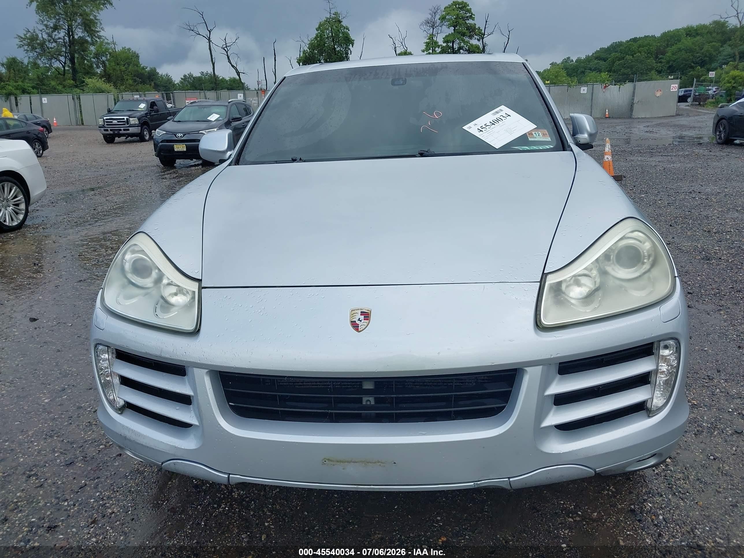 2009 Porsche Cayenne VIN WP1AB29P89LA45529 IAAI salvage auction — Normal Wear, Clear (New Jersey), sold $425 on 2026-07-07 (photo 6)