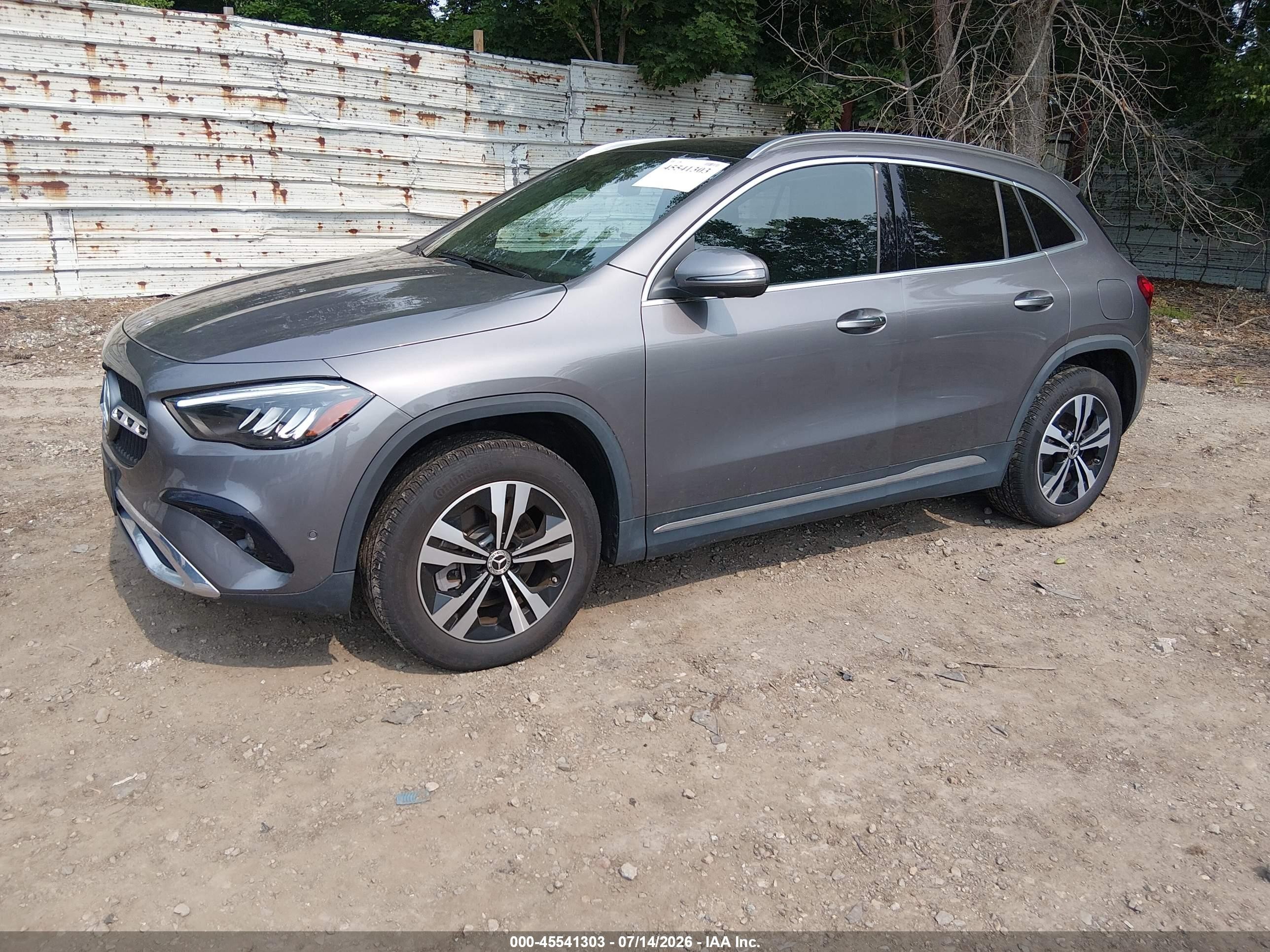 2024 Mercedes-Benz GLA-Class VIN W1N4N4HBXRJ607281 IAAI salvage auction — Unknown, Salvage (Massachusetts), sold $15,050 on 2026-08-19 (photo 2)