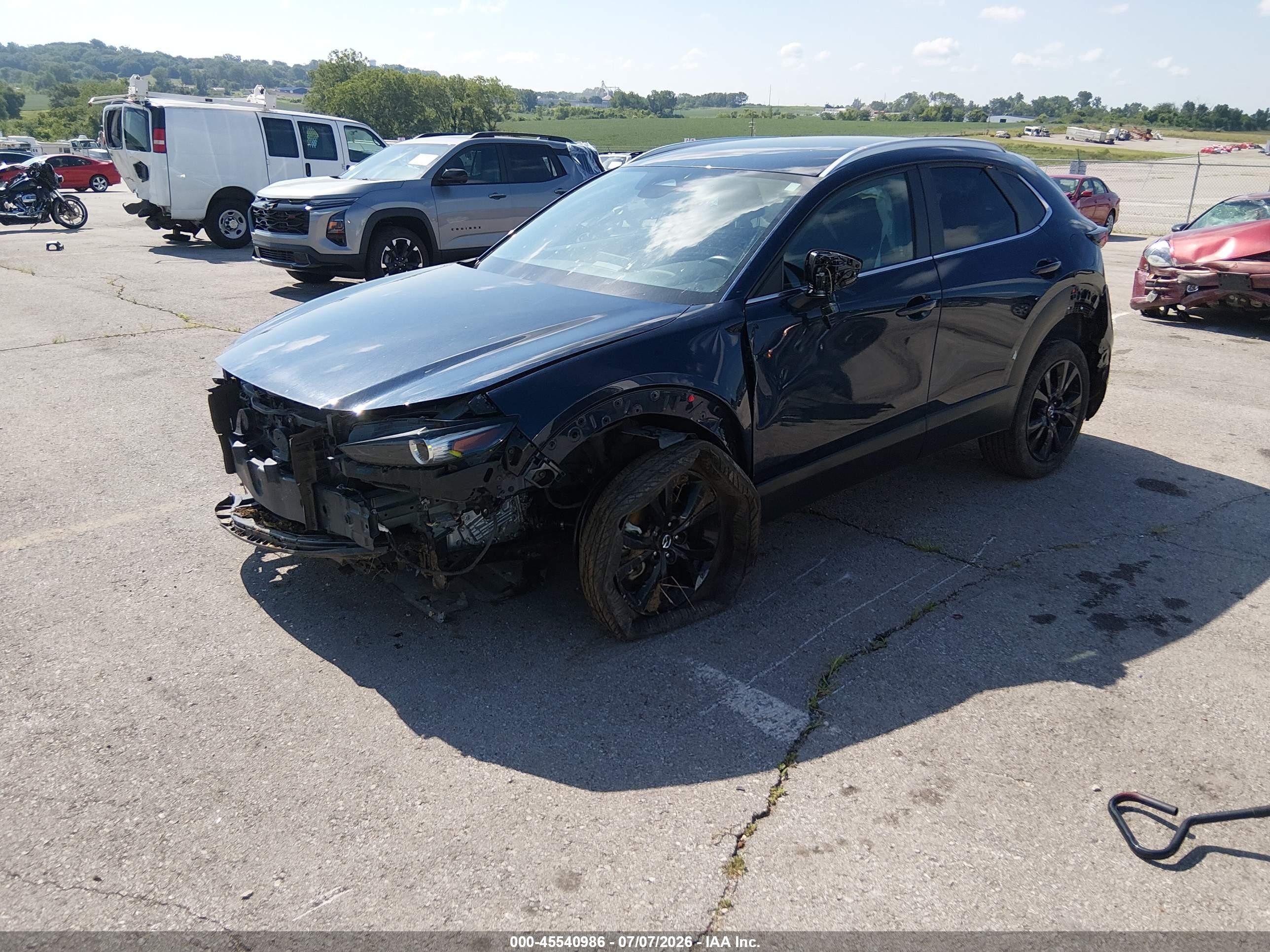 2025 Mazda Cx-30 VIN 3MVDMBBM9SM755695 IAAI salvage auction — Front End, Salvage (Missouri), sold $3,750 on 2026-09-03 (photo 2)