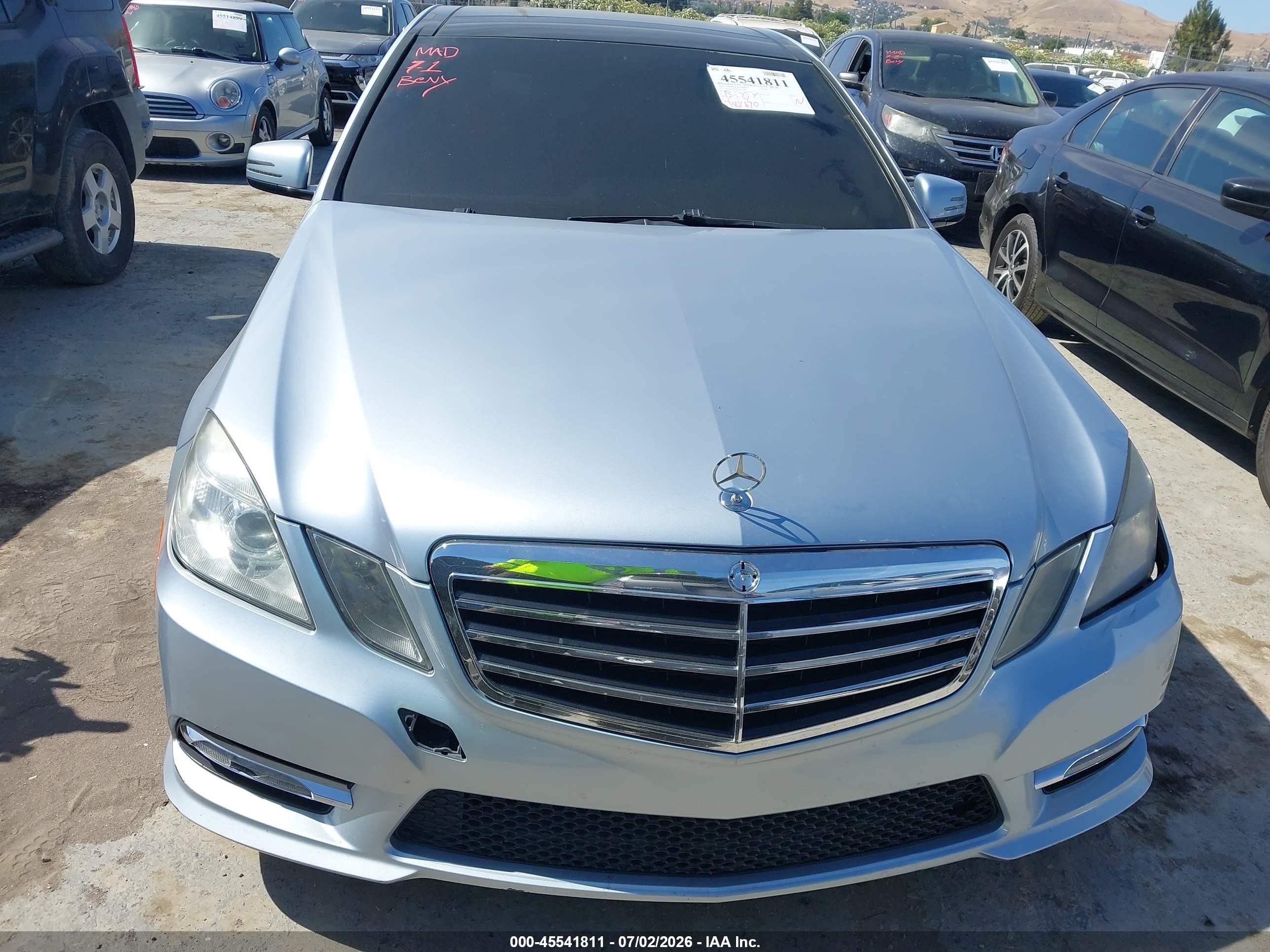 2013 Mercedes-Benz E-Class VIN WDDHF5KB8DA671466 IAAI salvage auction — Normal Wear, Clear (Nevada), sold $600 on 2026-07-09 (photo 6)