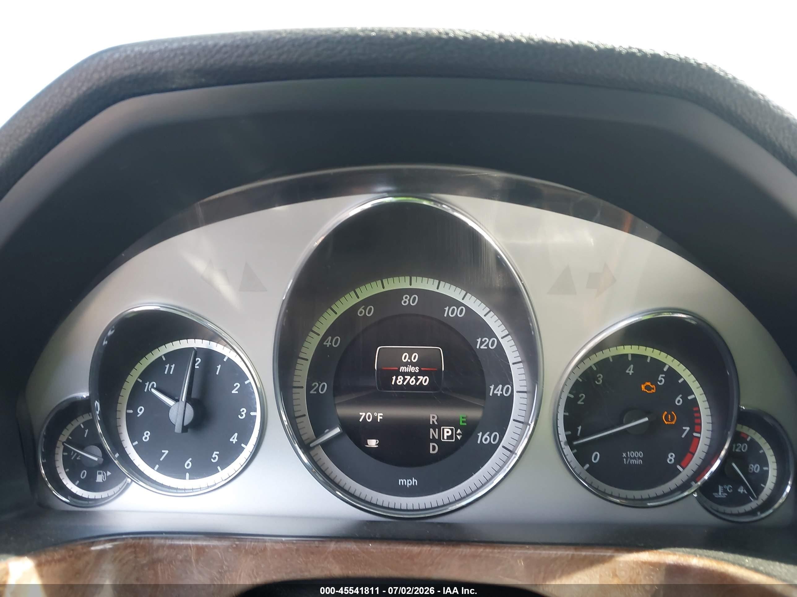 2013 Mercedes-Benz E-Class VIN WDDHF5KB8DA671466 IAAI salvage auction — Normal Wear, Clear (Nevada), sold $600 on 2026-07-09 (photo 7)