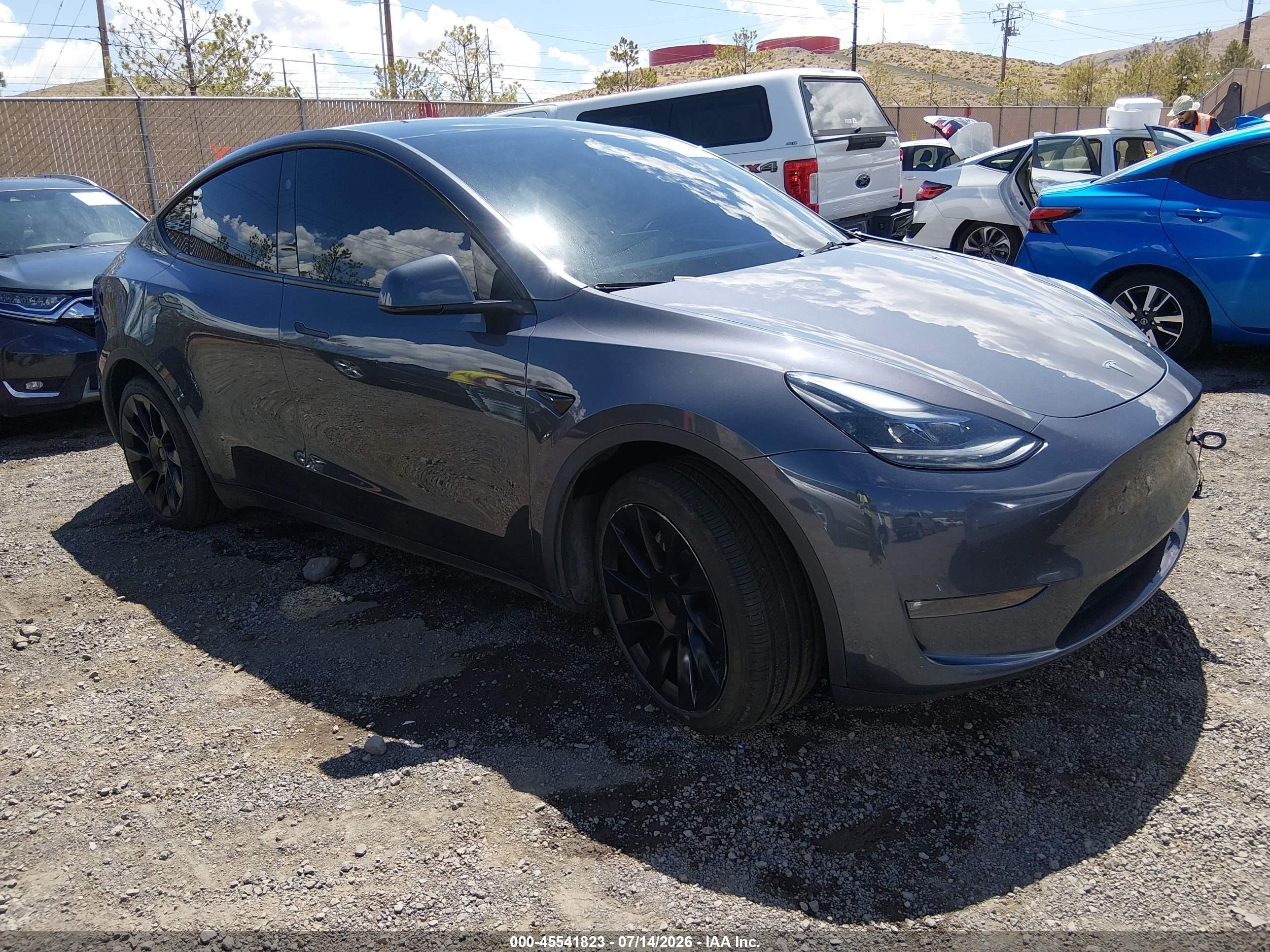 2023 Tesla Model Y VIN 7SAYGAEE3PF902486 — IAAI salvage auction photo