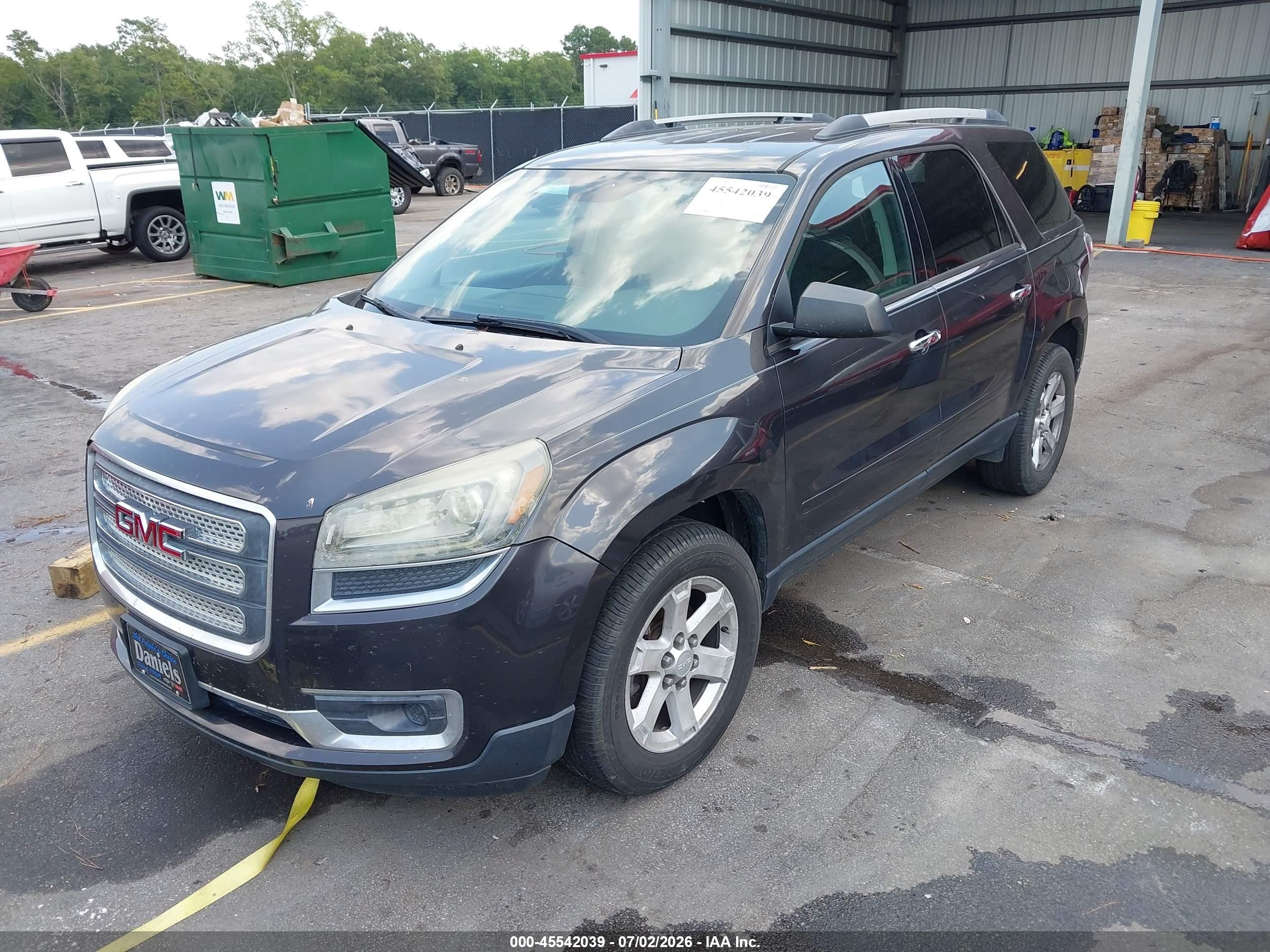 2016 Gmc Acadia VIN 1GKKRPKD9GJ185181 IAAI salvage auction — Front End, Repossession Paperwork (Georgia), sold $500 on 2026-09-25 (photo 2)