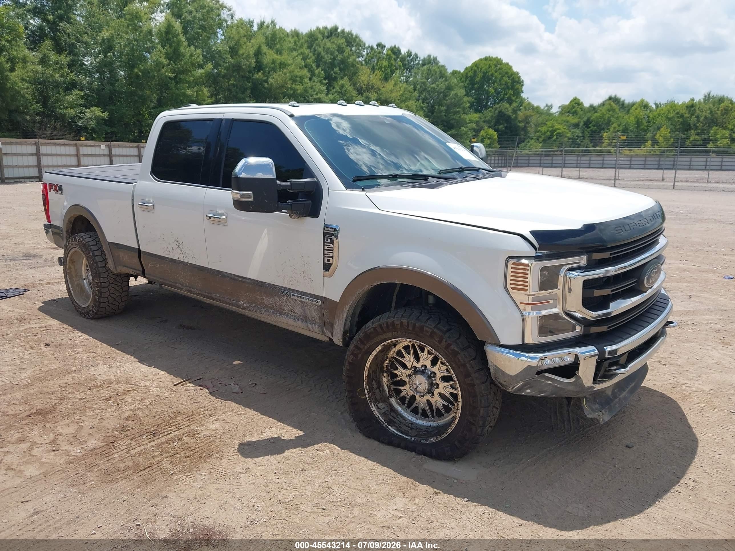 2022 Ford F-250 VIN 1FT8W2BT2NEE64342 — IAAI salvage auction photo