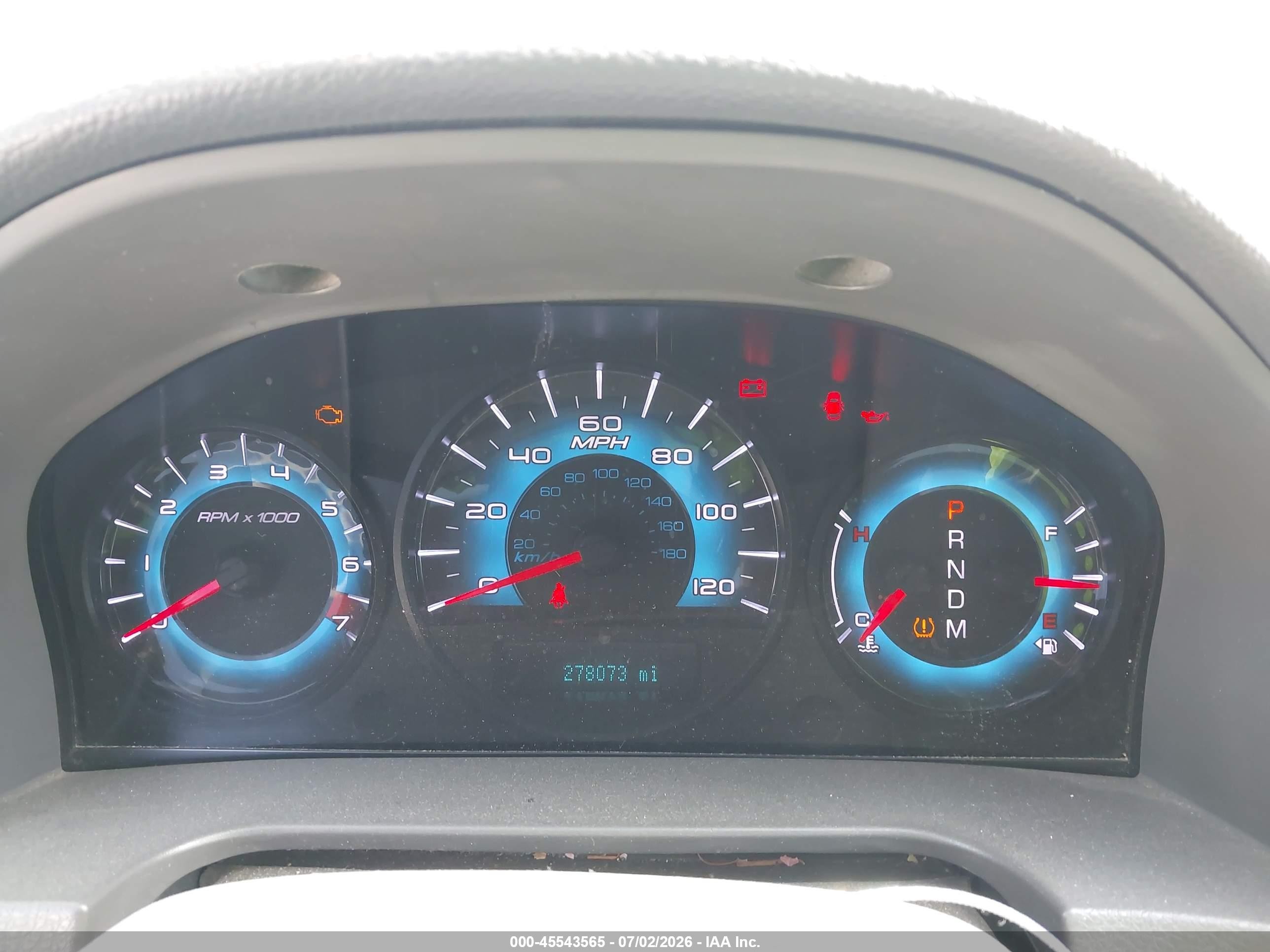 2010 Ford Fusion VIN 3FAHP0HG8AR417731 IAAI salvage auction — Normal Wear, Clear - Dealer Only (California), sold $275 on 2026-07-09 (photo 7)