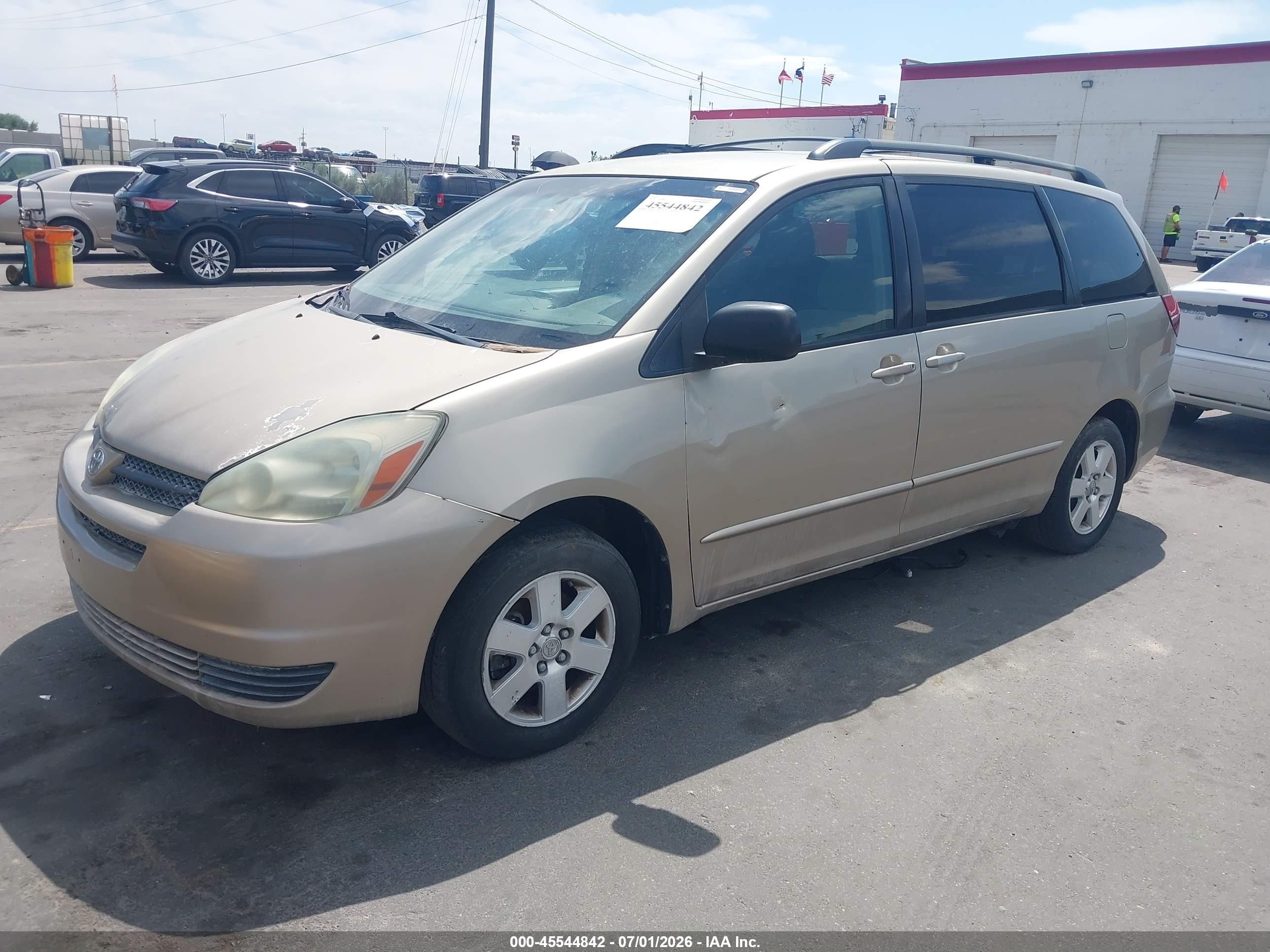 2004 Toyota Sienna VIN 5TDZA23C54S121292 IAAI salvage auction — Normal Wear, Clear (Utah), sold $325 on 2026-07-09 (photo 2)