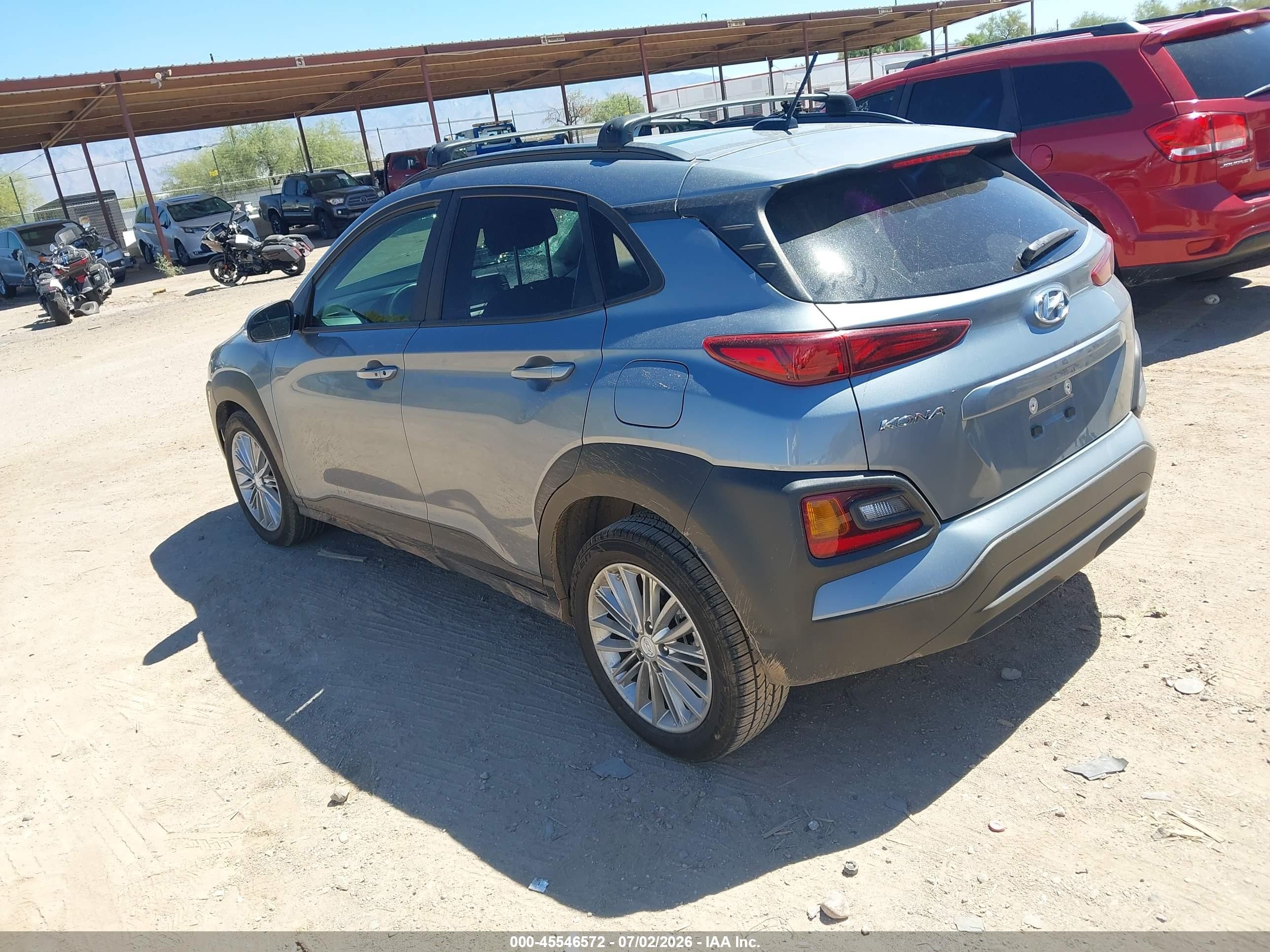 2020 Hyundai Kona VIN KM8K22AA7LU493433 IAAI salvage auction — Normal Wear, Clear-Dealer Only (Arizona), sold $1,650 on 2026-07-09 (photo 3)