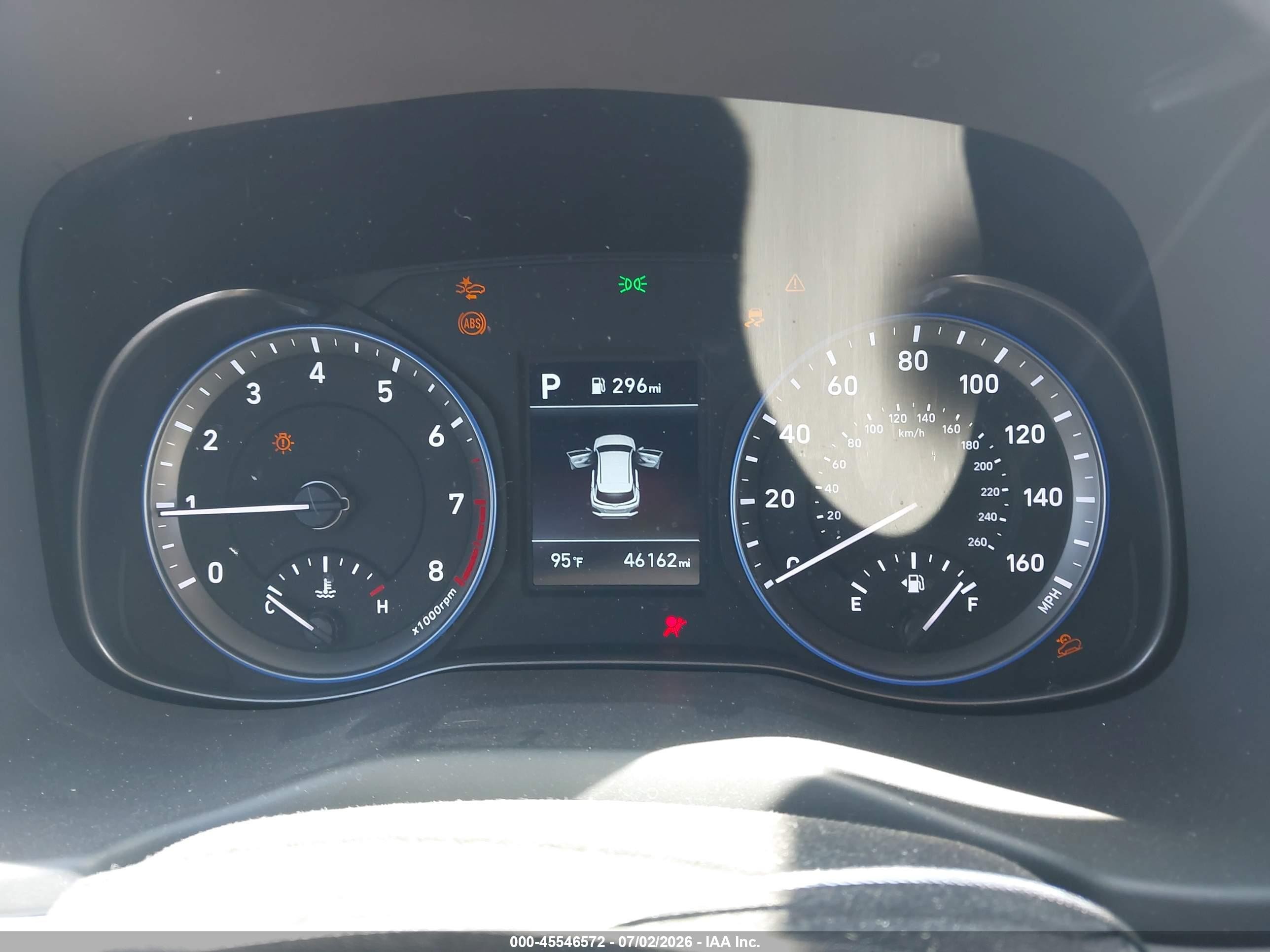 2020 Hyundai Kona VIN KM8K22AA7LU493433 IAAI salvage auction — Normal Wear, Clear-Dealer Only (Arizona), sold $1,650 on 2026-07-09 (photo 7)