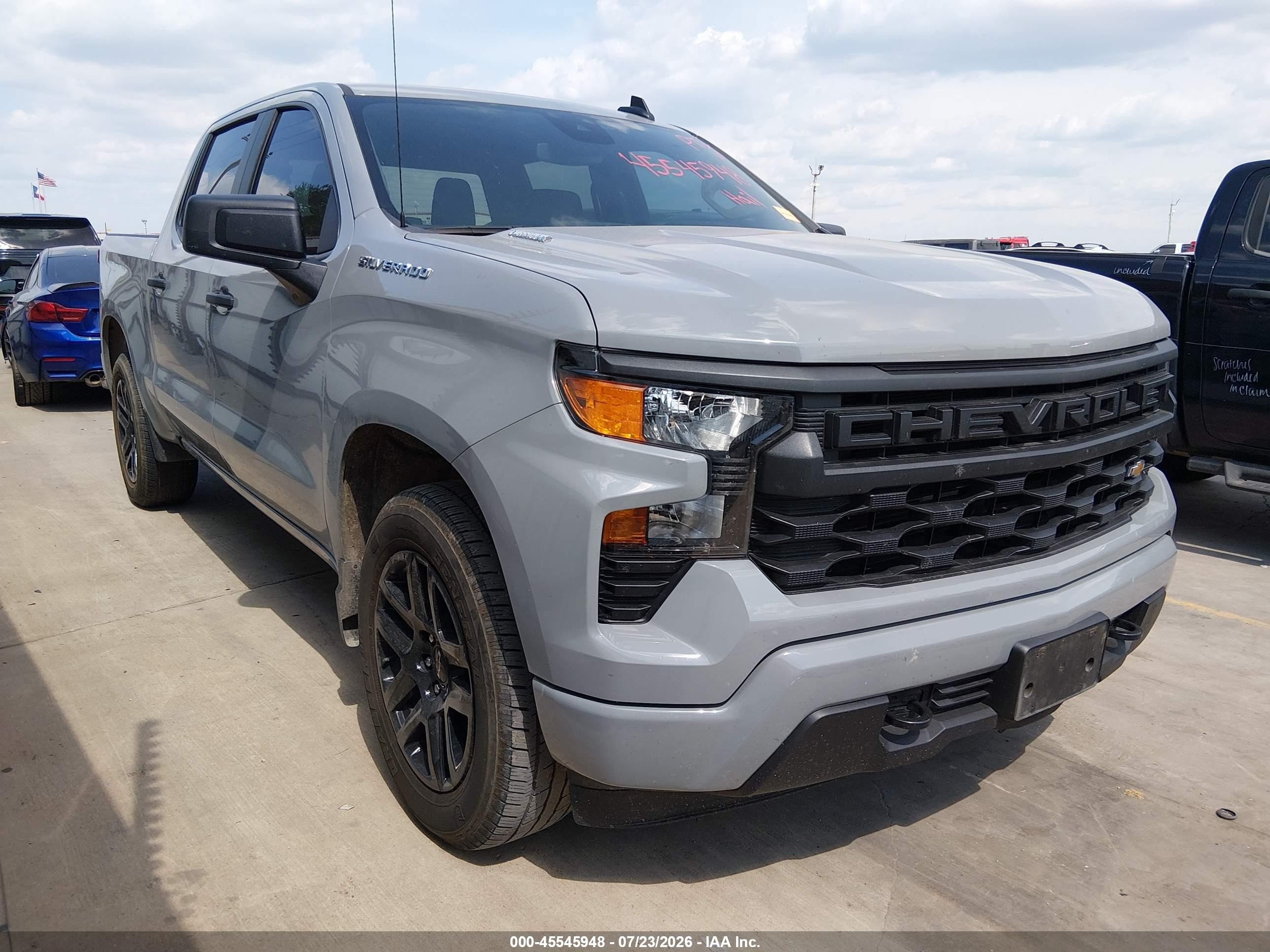 2024 Chevrolet Silverado 1500 VIN 1GCPABEK7RZ383199 — IAAI salvage auction photo