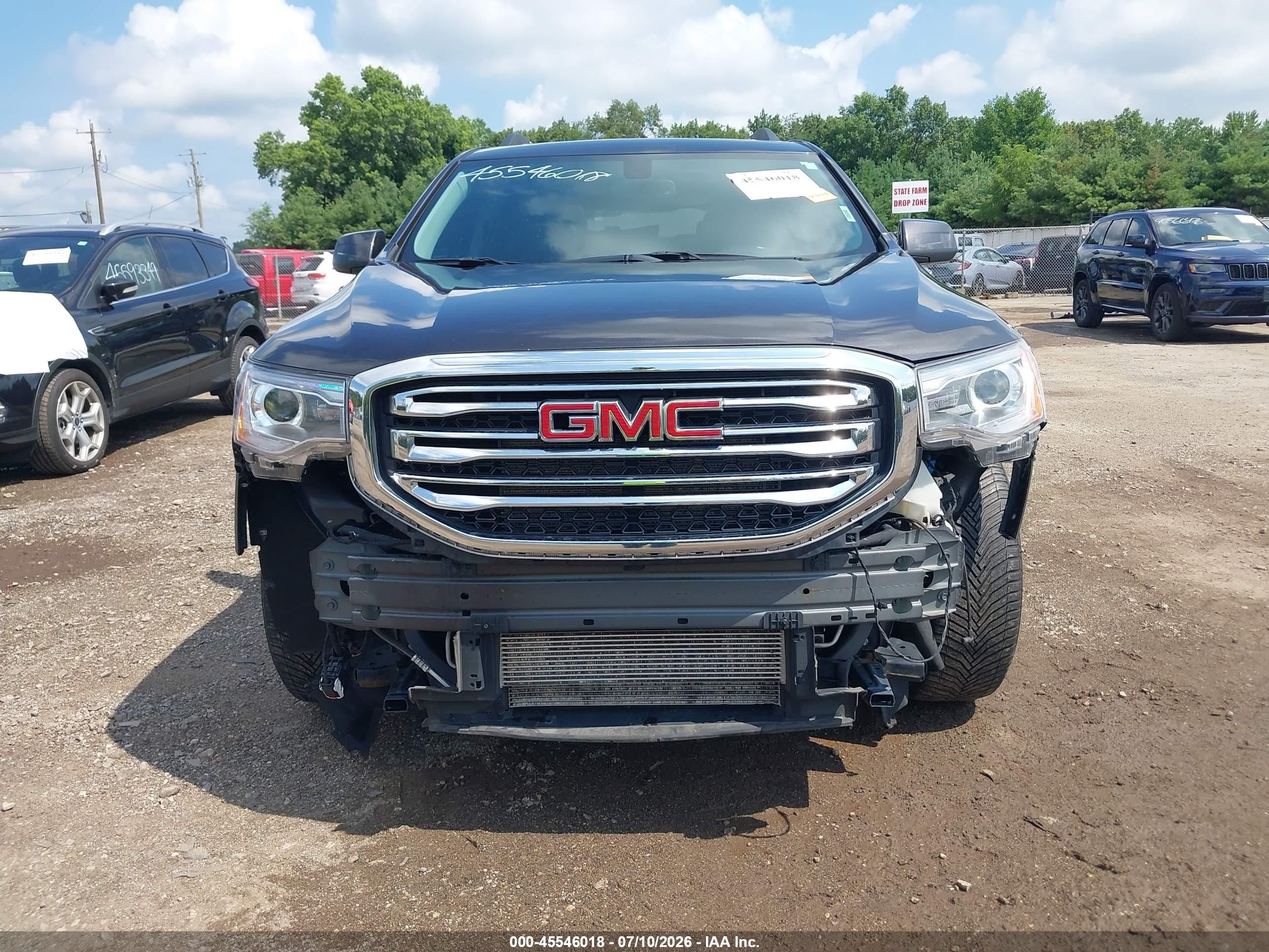2018 GMC Acadia VIN 1GKKNULS7JZ119194 IAAI salvage auction — Front End, Clear (Indiana), sold $5,000 on 2026-09-13 (photo 6)