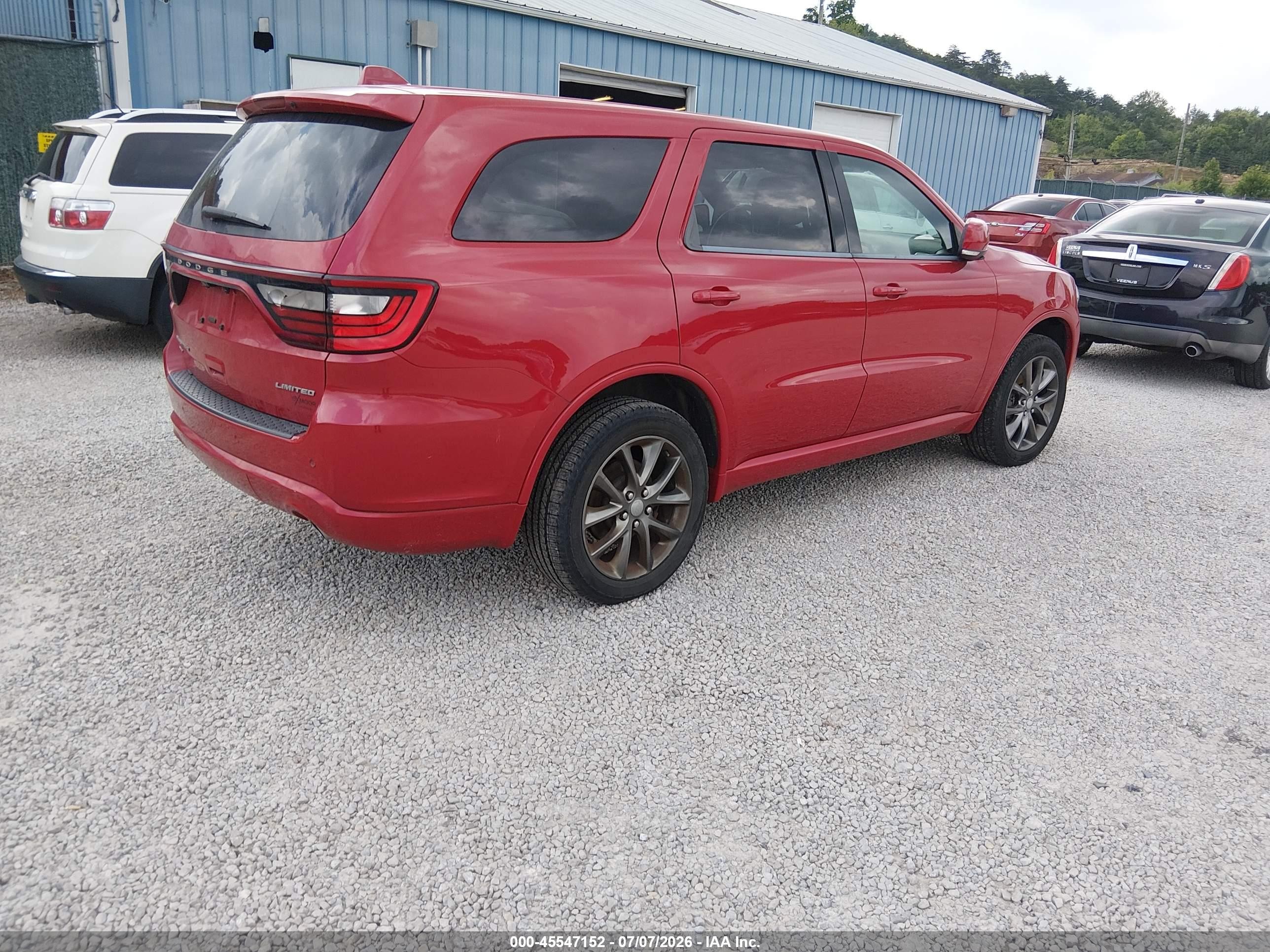 2015 Dodge Durango VIN 1C4RDJDG5FC224042 IAAI salvage auction — Normal Wear, Original (Kentucky), sold $2,350 on 2026-09-12 (photo 4)