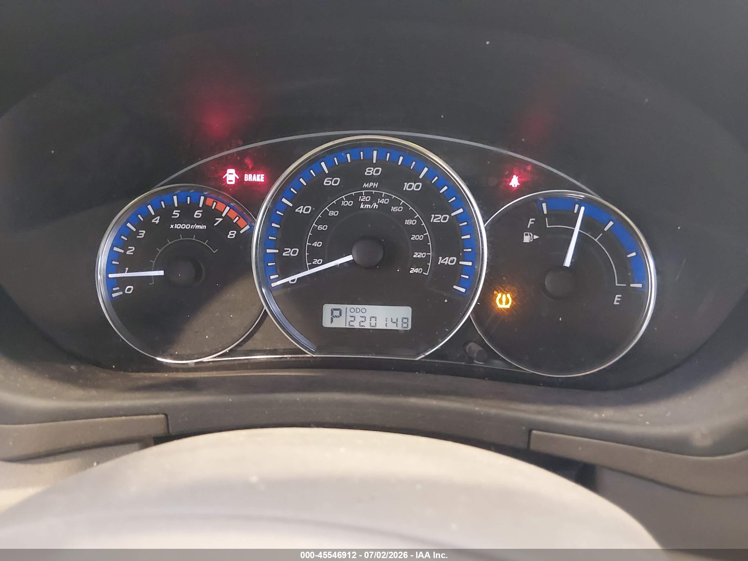 2010 Subaru Forester VIN JF2SH6AC7AH721448 IAAI salvage auction — Normal Wear, Clear (Oklahoma), sold $675 on 2026-07-13 (photo 7)
