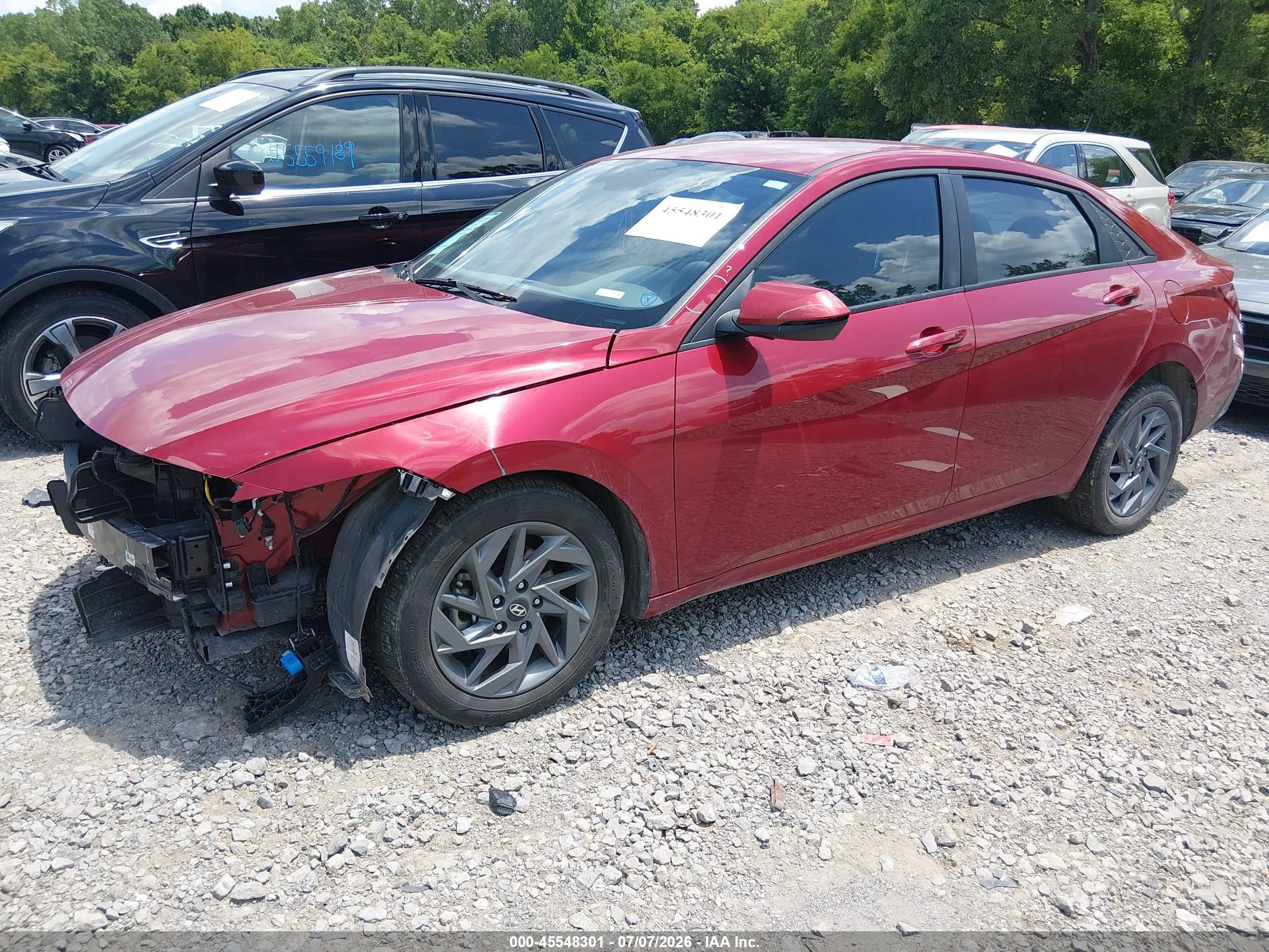 2024 Hyundai Elantra VIN KMHLM4DG8RU832557 IAAI salvage auction — Front End, Salvage (Tennessee), sold $4,750 on 2026-09-03 (photo 2)