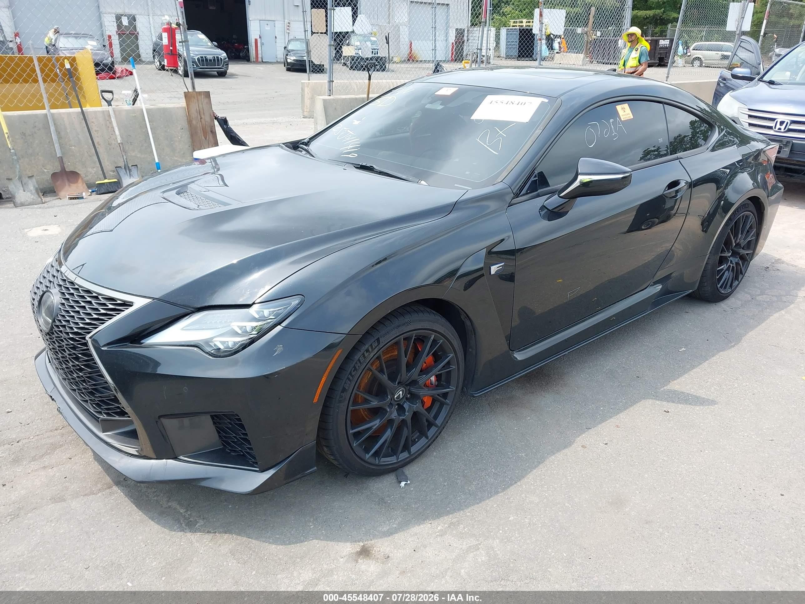 2020 Lexus RC F VIN JTHDP5BC6L5007719 IAAI salvage auction — Biohazard/Chemical, Mv-907A (New York), sold $28,300 on 2026-08-18 (photo 2)