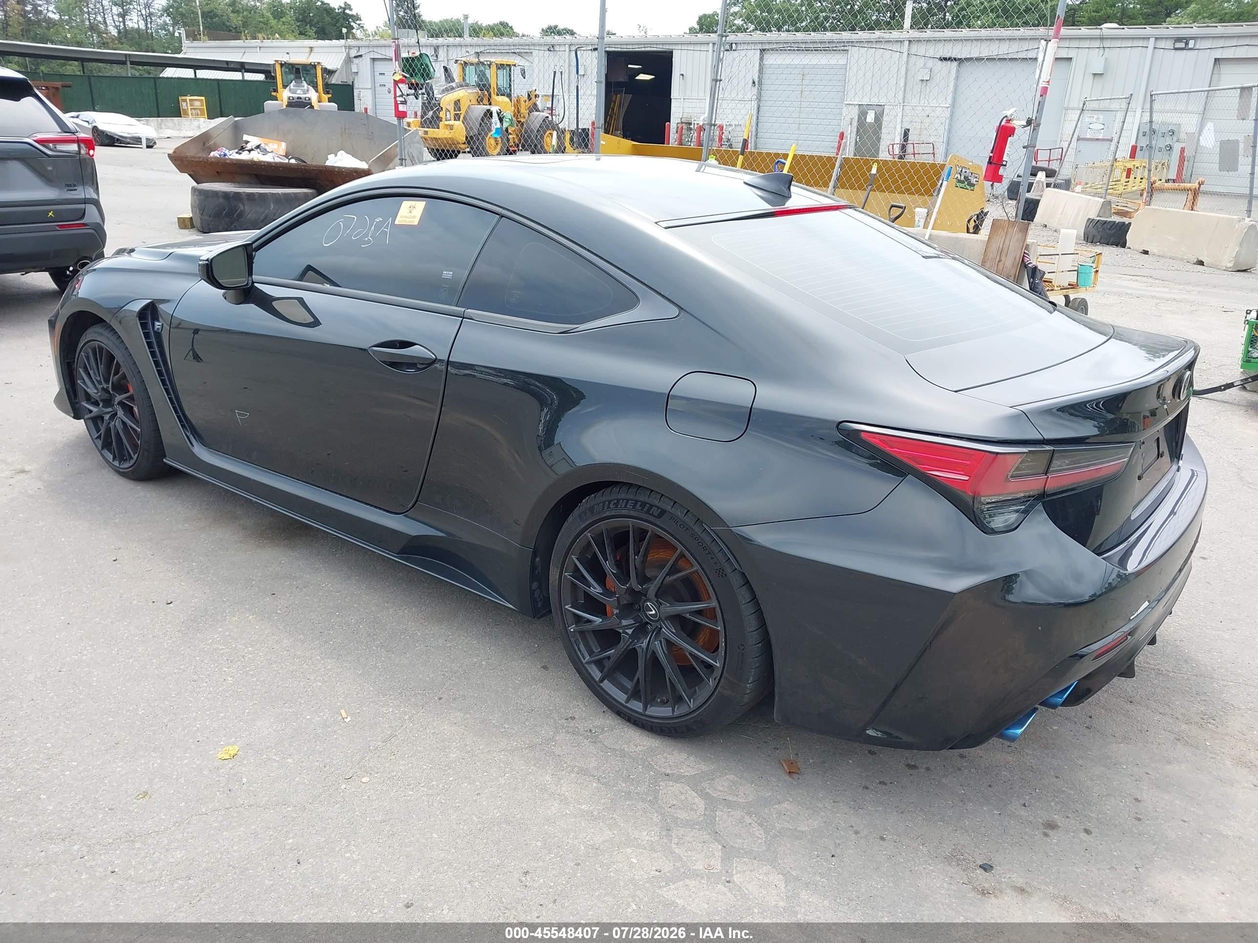 2020 Lexus RC F VIN JTHDP5BC6L5007719 IAAI salvage auction — Biohazard/Chemical, Mv-907A (New York), sold $28,300 on 2026-08-18 (photo 3)