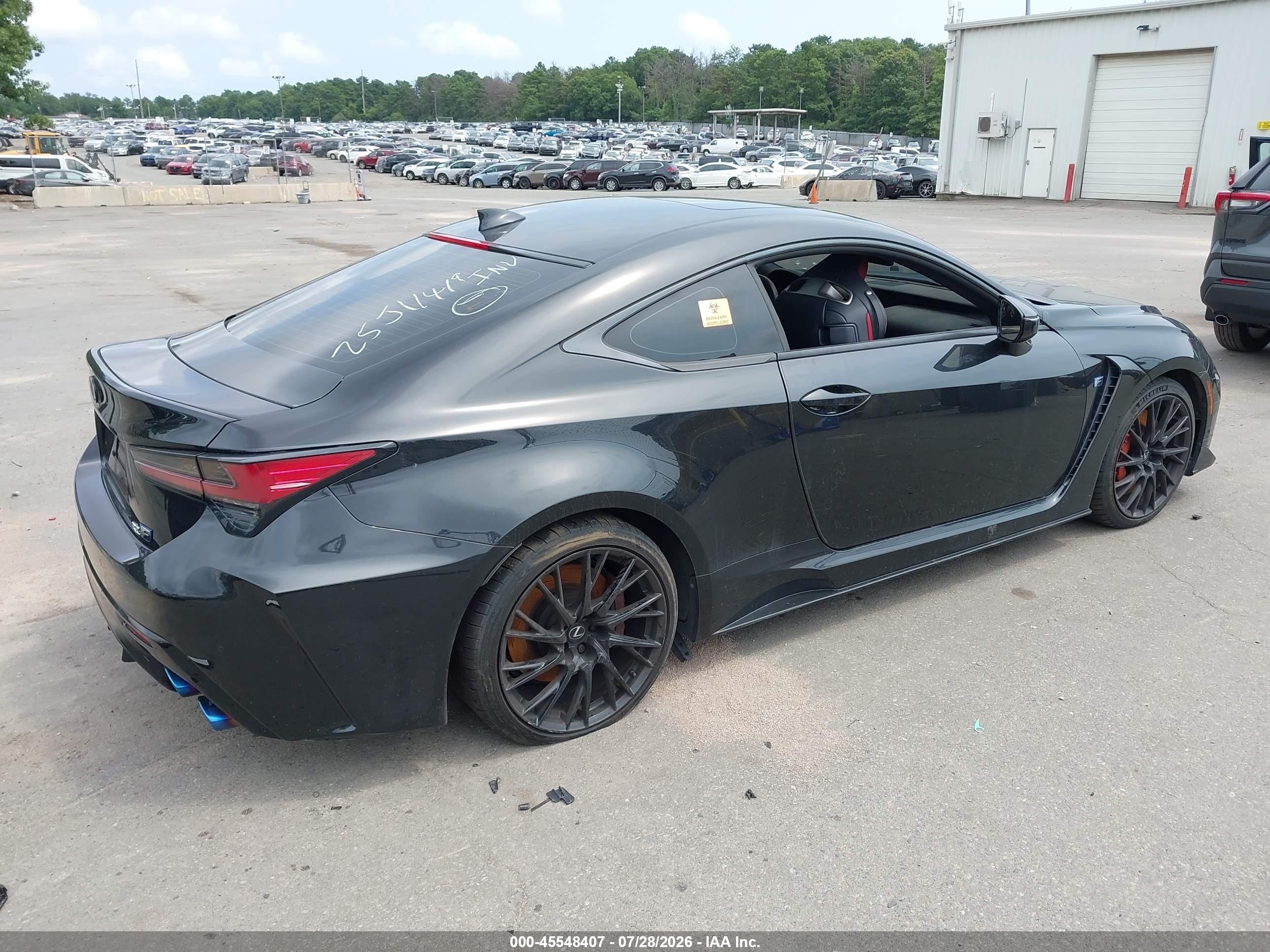 2020 Lexus RC F VIN JTHDP5BC6L5007719 IAAI salvage auction — Biohazard/Chemical, Mv-907A (New York), sold $28,300 on 2026-08-18 (photo 4)