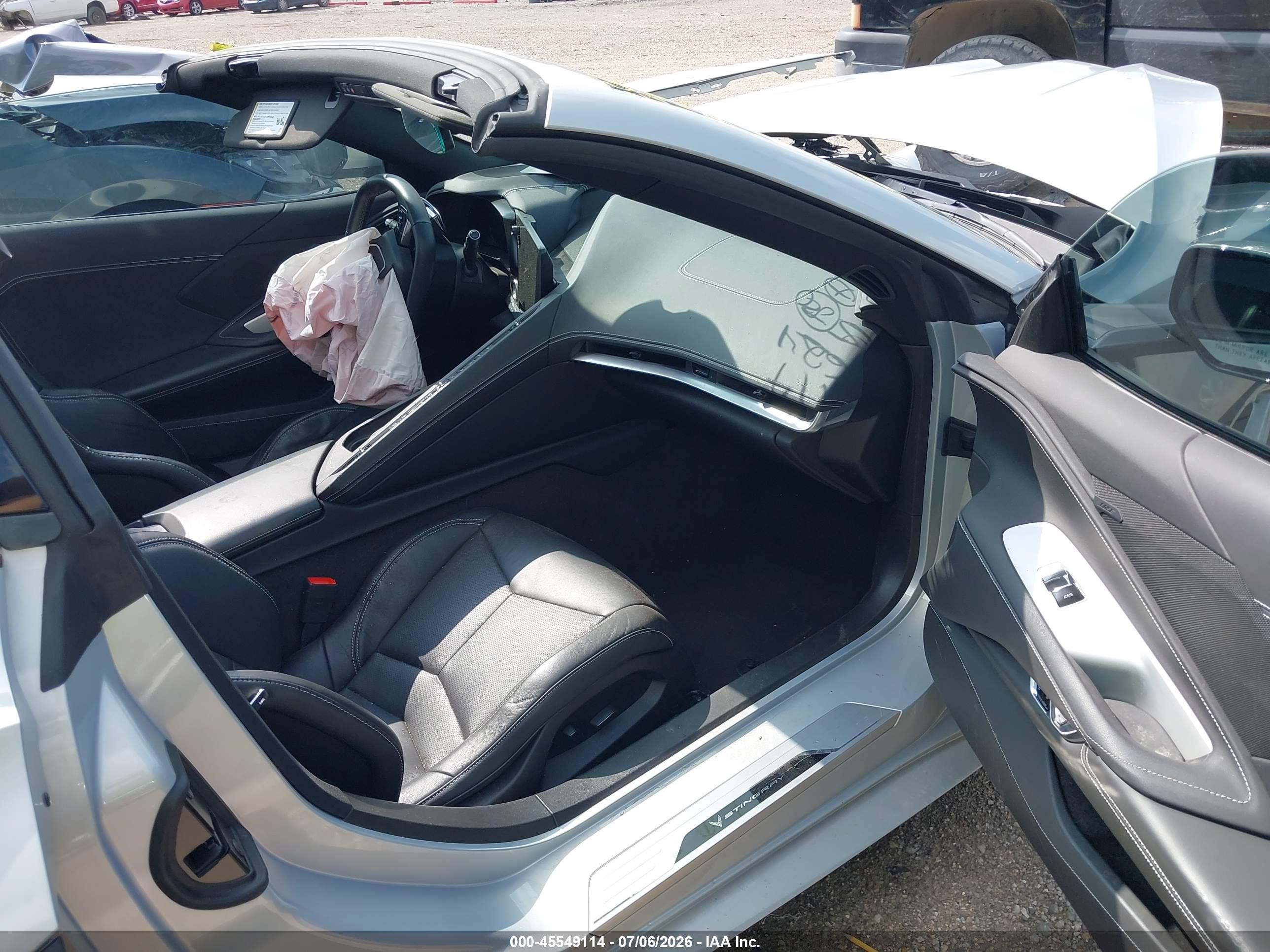 2022 Chevrolet Corvette Stingray VIN 1G1YA2D40N5122918 IAAI salvage auction — Front End, Salvage (Indiana), sold $26,250 on 2026-08-26 (photo 5)