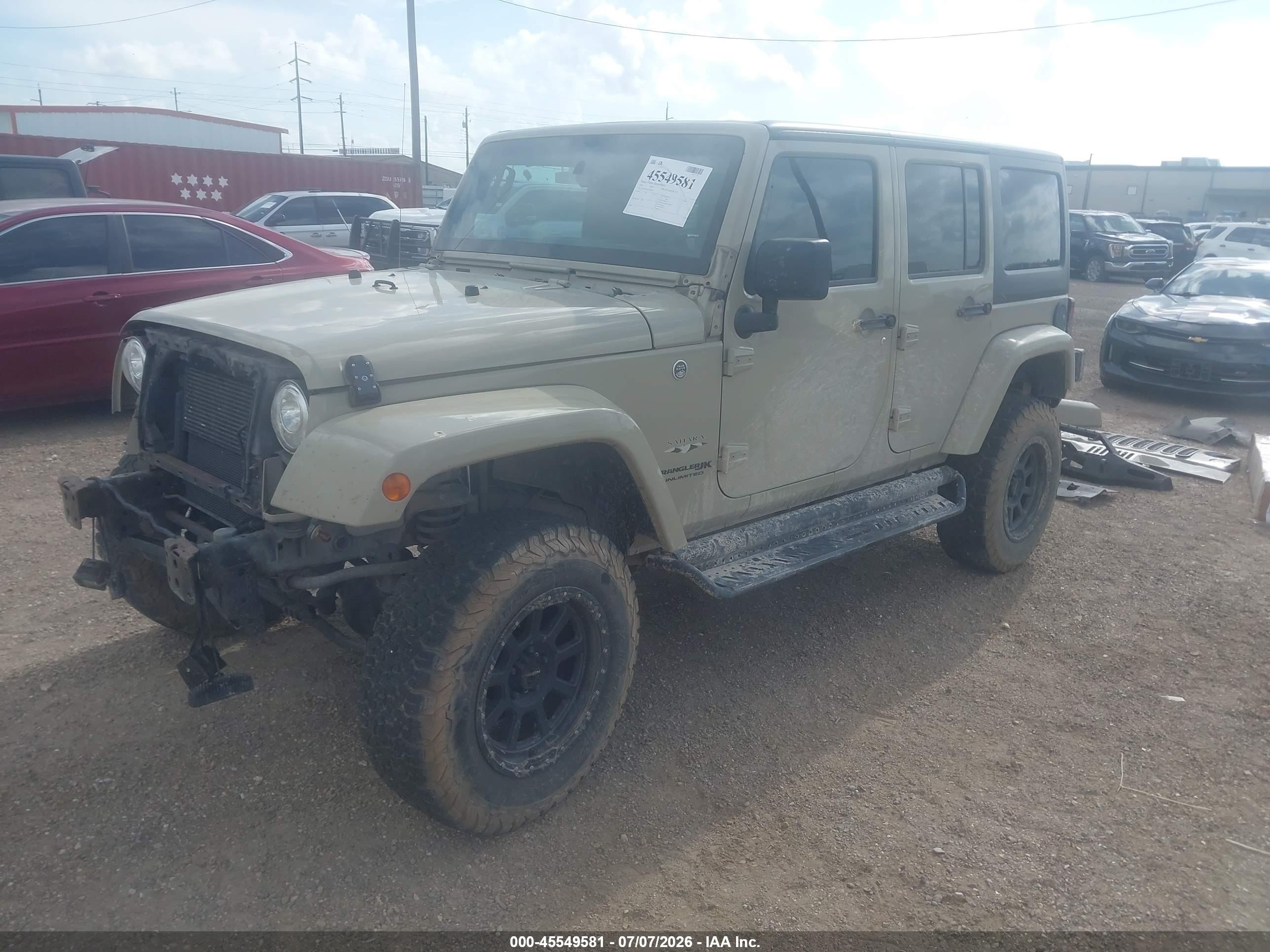 2018 Jeep Wrangler / VIN 1C4BJWEG6JL894682 IAAI salvage auction — Front End, Original (Texas), sold $7,300 on 2026-09-19 (photo 2)