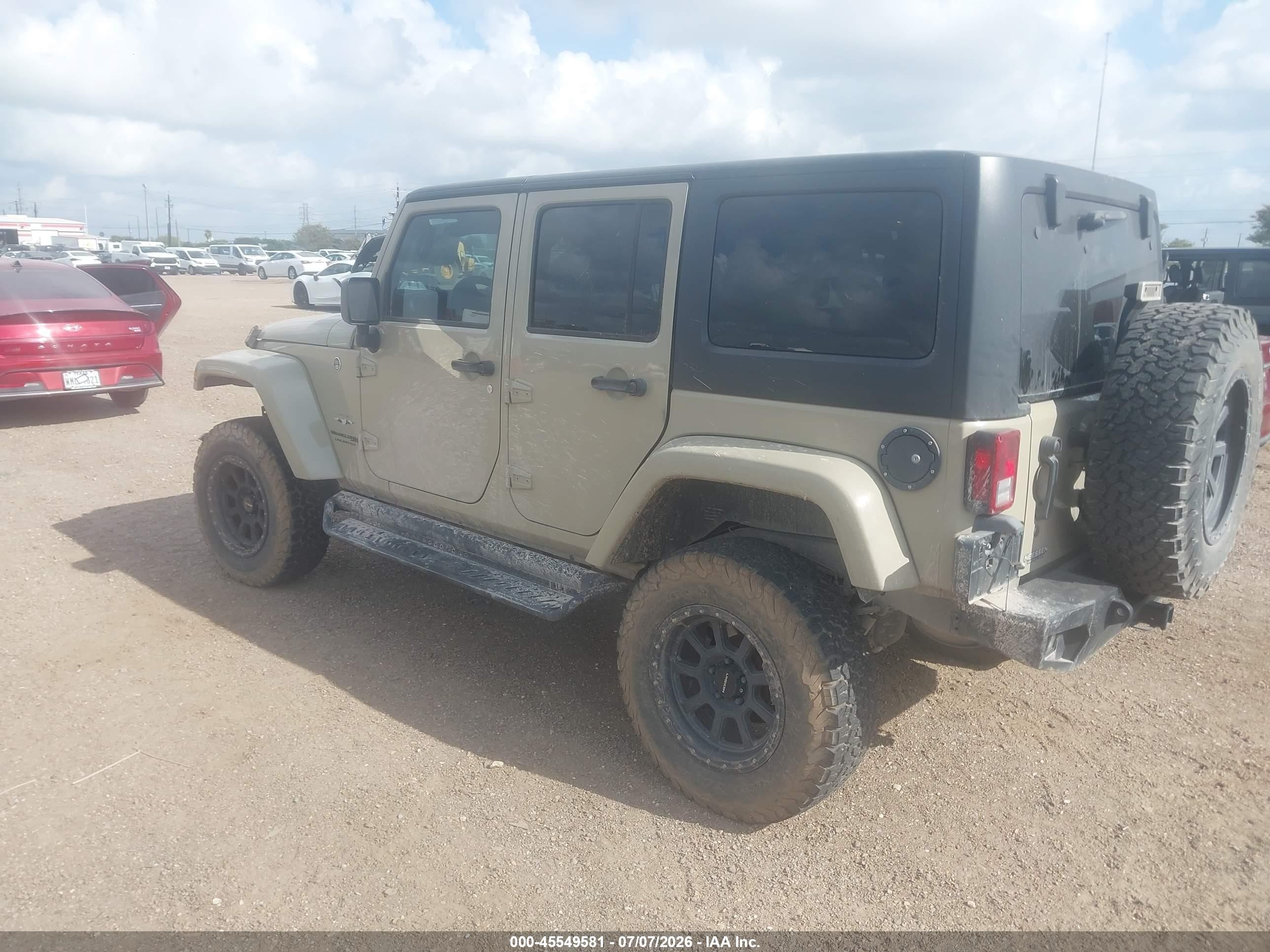 2018 Jeep Wrangler / VIN 1C4BJWEG6JL894682 IAAI salvage auction — Front End, Original (Texas), sold $7,300 on 2026-09-19 (photo 3)