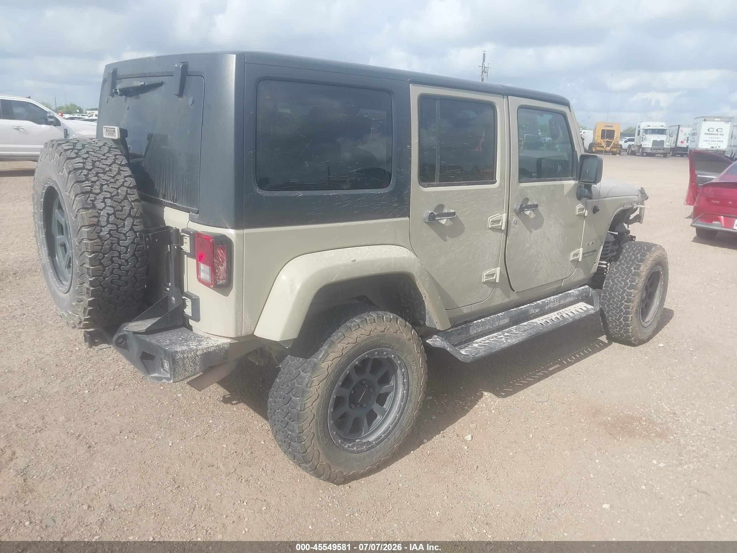 2018 Jeep Wrangler / VIN 1C4BJWEG6JL894682 IAAI salvage auction — Front End, Original (Texas), sold $7,300 on 2026-09-19 (photo 4)