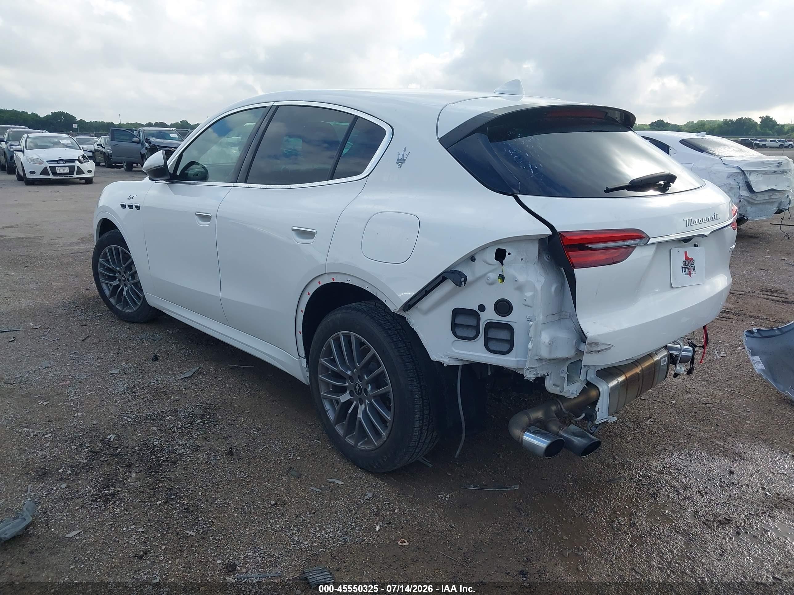 2024 Maserati Grecale VIN ZN6PMDAA6R7450241 IAAI salvage auction — Rear End, Original (Texas), sold $20,000 on 2026-09-15 (photo 3)