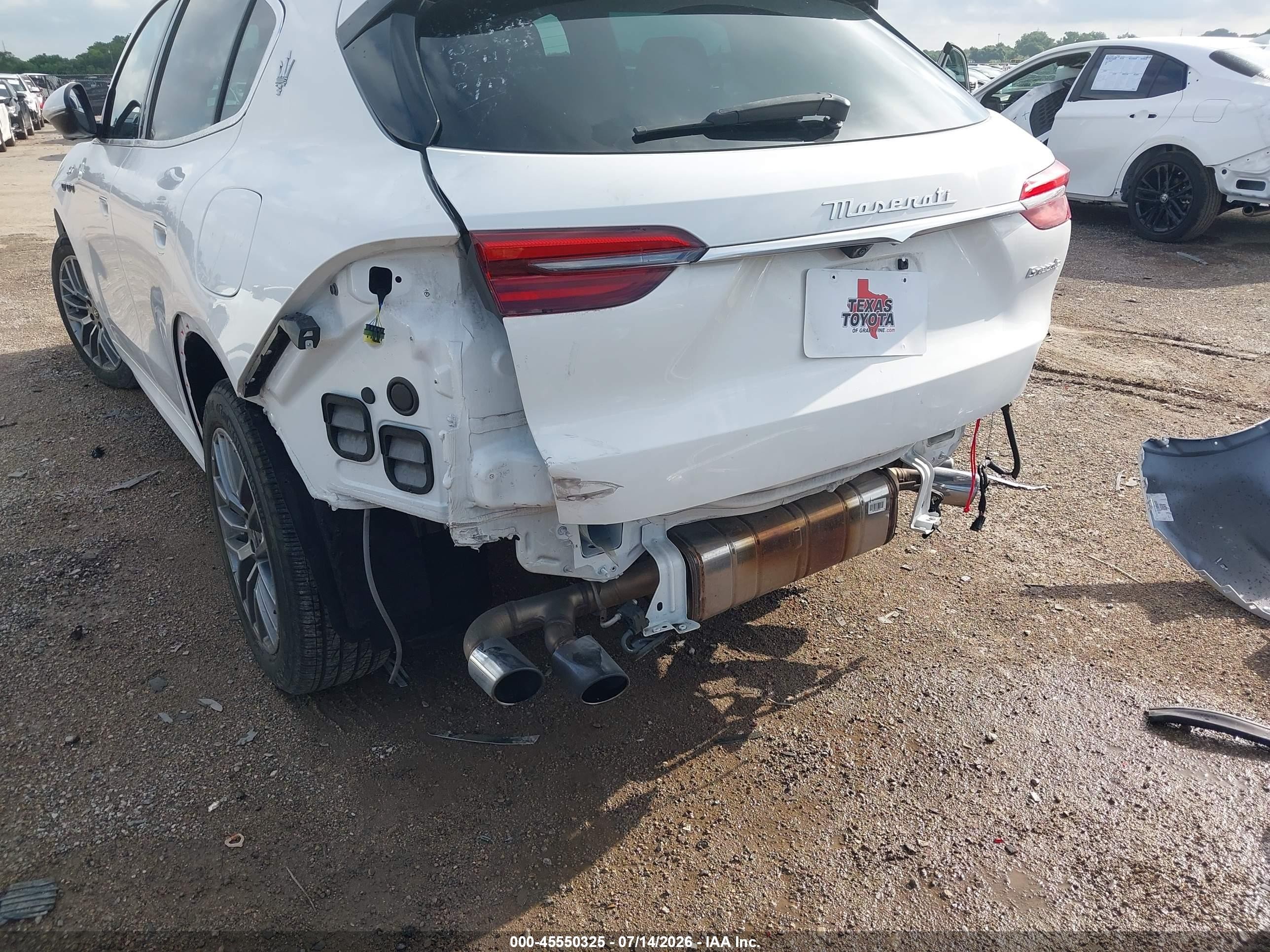 2024 Maserati Grecale VIN ZN6PMDAA6R7450241 IAAI salvage auction — Rear End, Original (Texas), sold $20,000 on 2026-09-15 (photo 6)