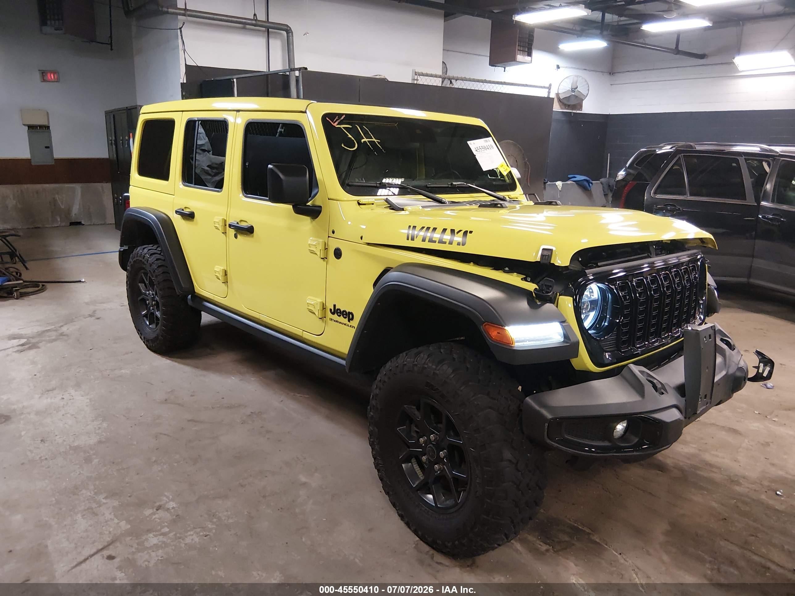 2024 Jeep Wrangler VIN 1C4PJXDG8RW287321 — IAAI salvage auction photo