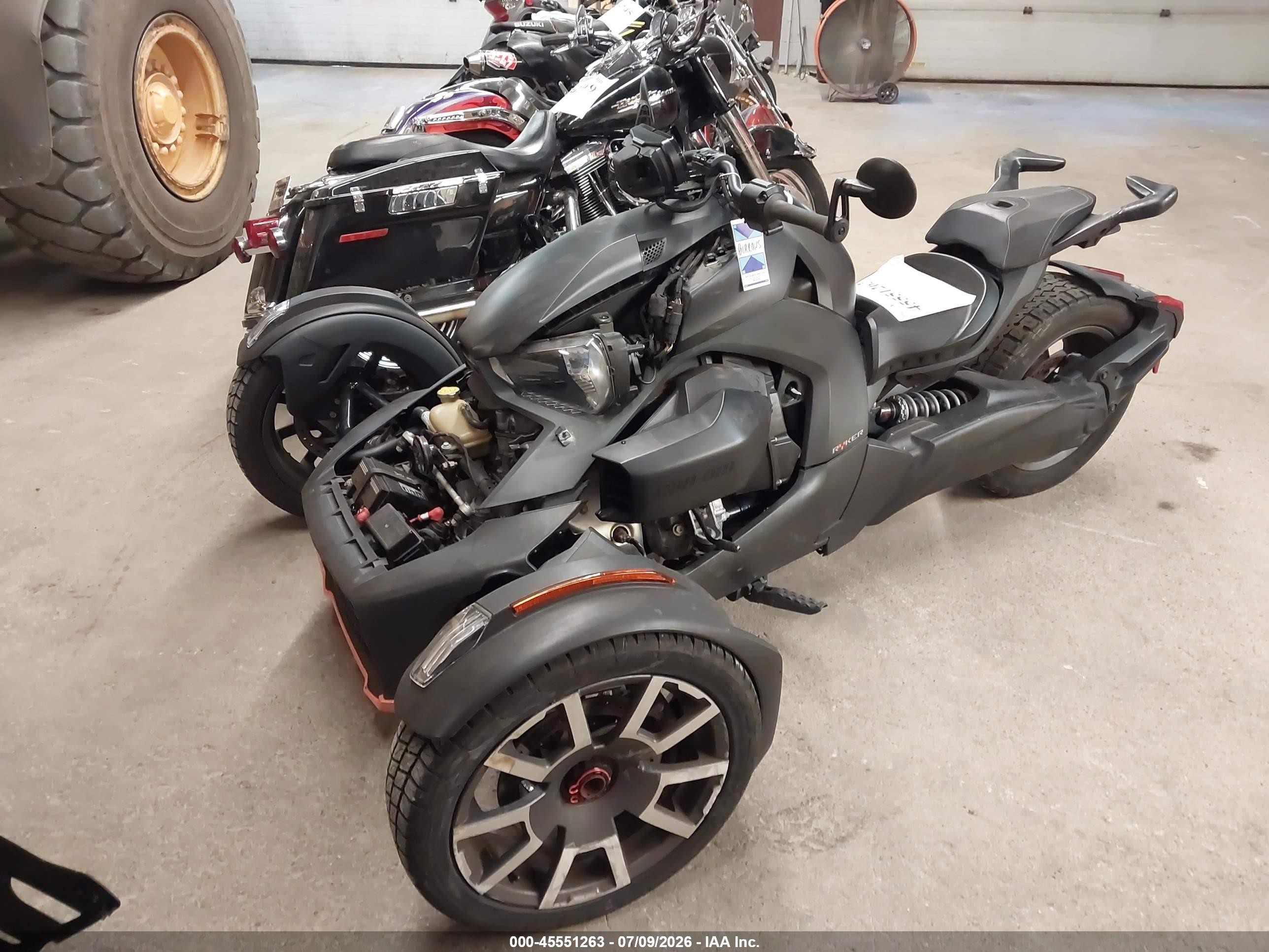 2021 Can-am/ brp Ryker VIN 3JB2GEG22MJ002753 IAAI salvage auction — Front End, Salvage (Rhode Island), sold $2,100 on 2026-09-23 (photo 2)