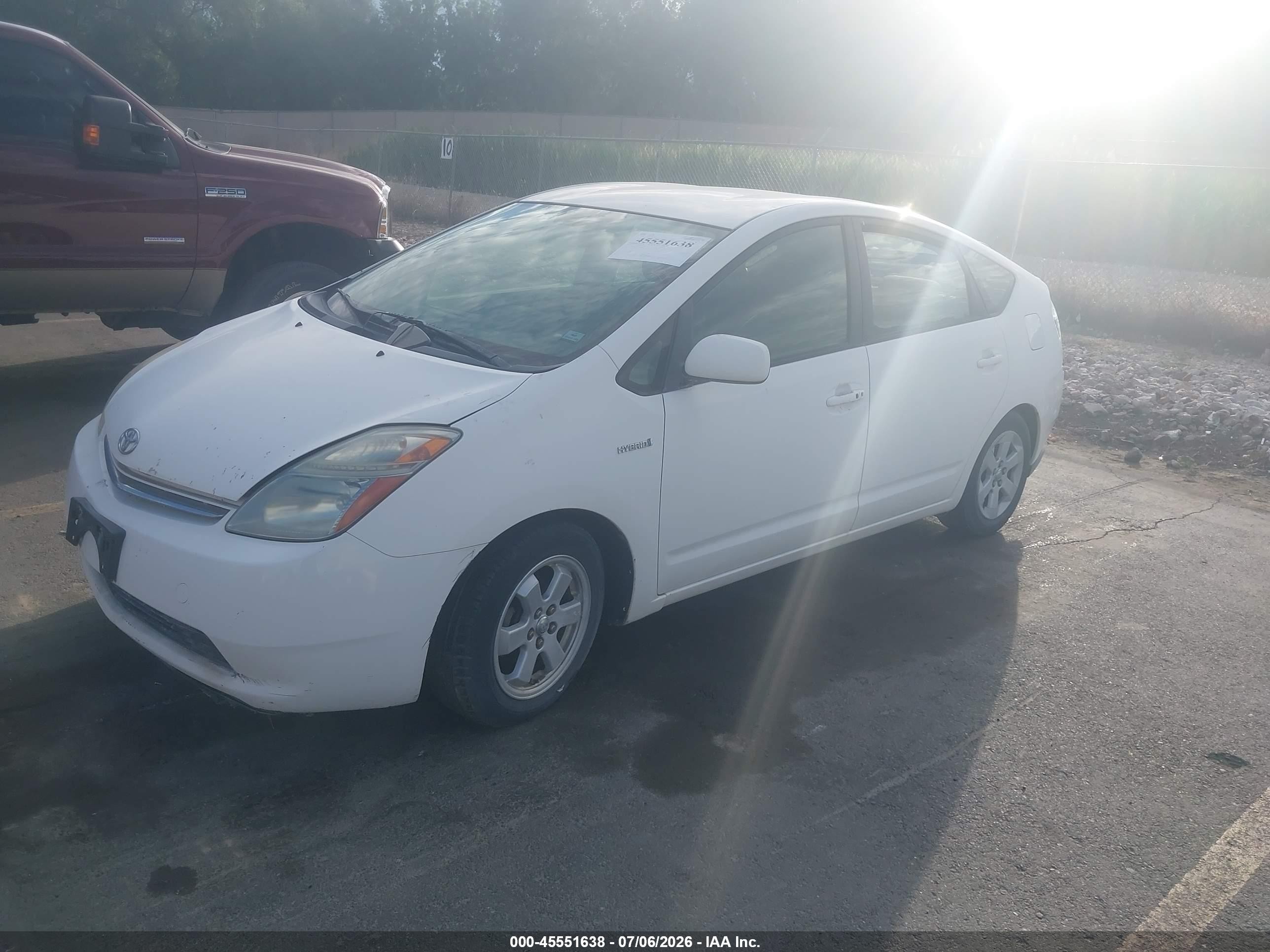 2006 Toyota Prius VIN JTDKB20U763128390 IAAI salvage auction — Normal Wear, Clear (Utah), sold $250 on 2026-07-09 (photo 2)