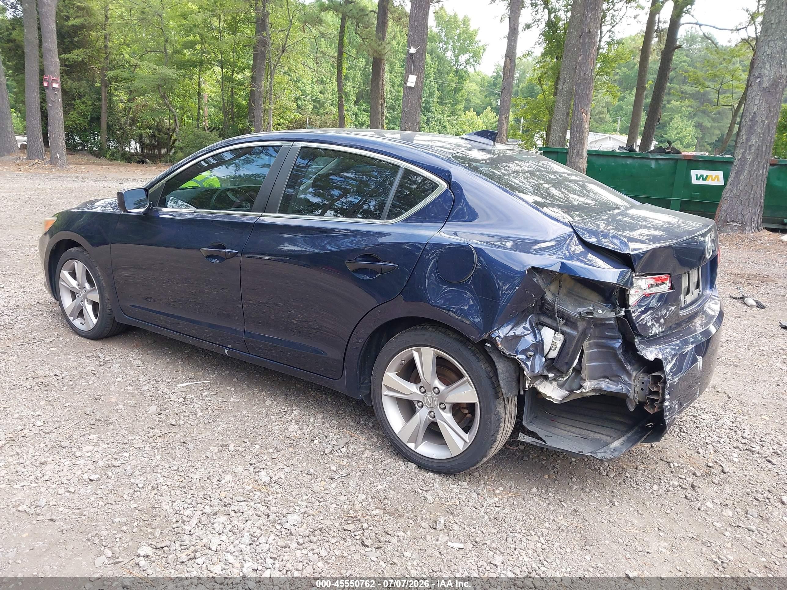 2015 Acura Ilx VIN 19VDE1F35FE010820 IAAI salvage auction — Rear End, Clear (Virginia), sold $1,325 on 2026-09-08 (photo 3)