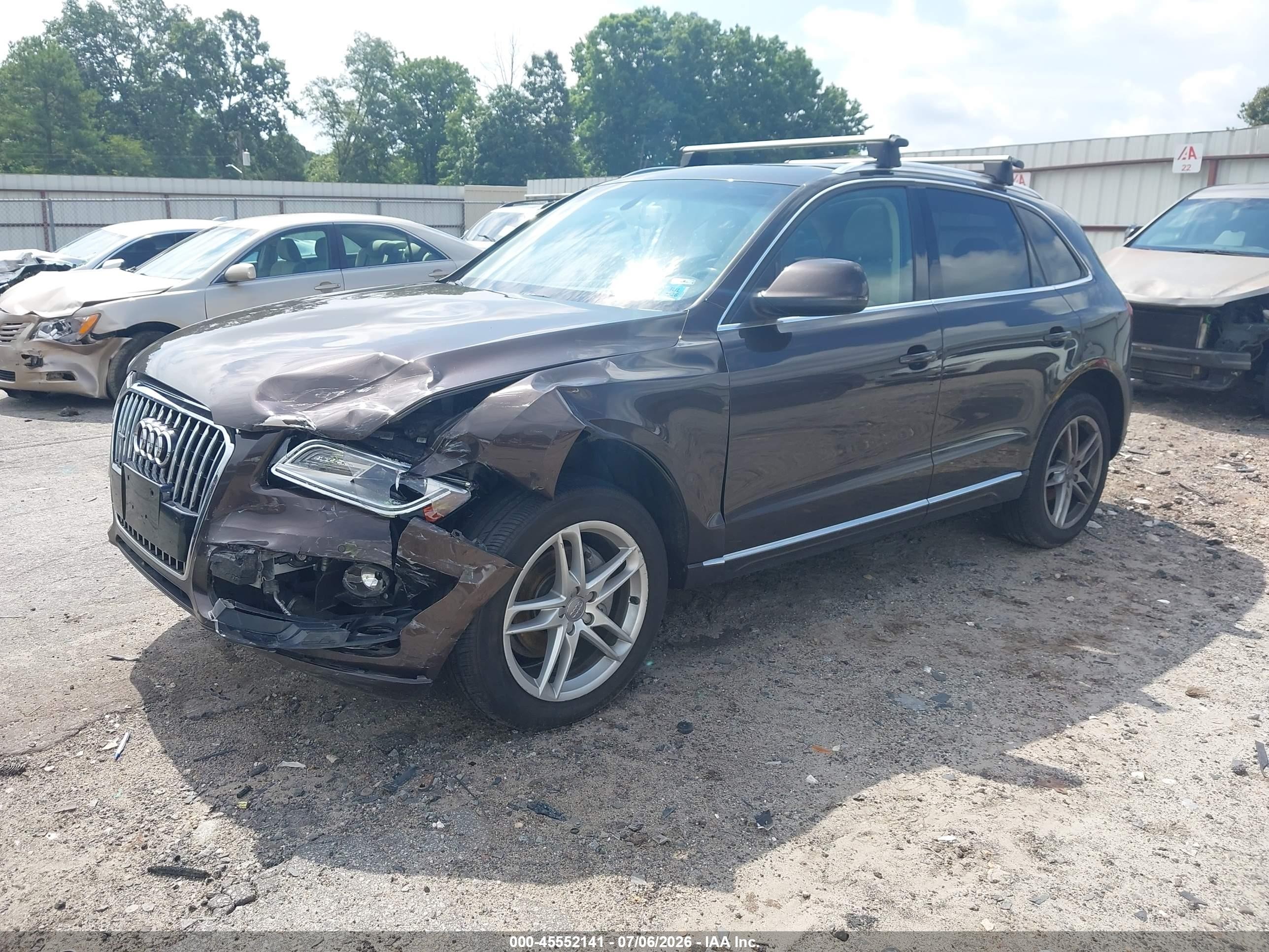 2013 Audi Q5 VIN WA1LFAFP3DA025040 IAAI salvage auction — Unknown, Salvage (Georgia), sold $1,000 on 2026-09-19 (photo 2)